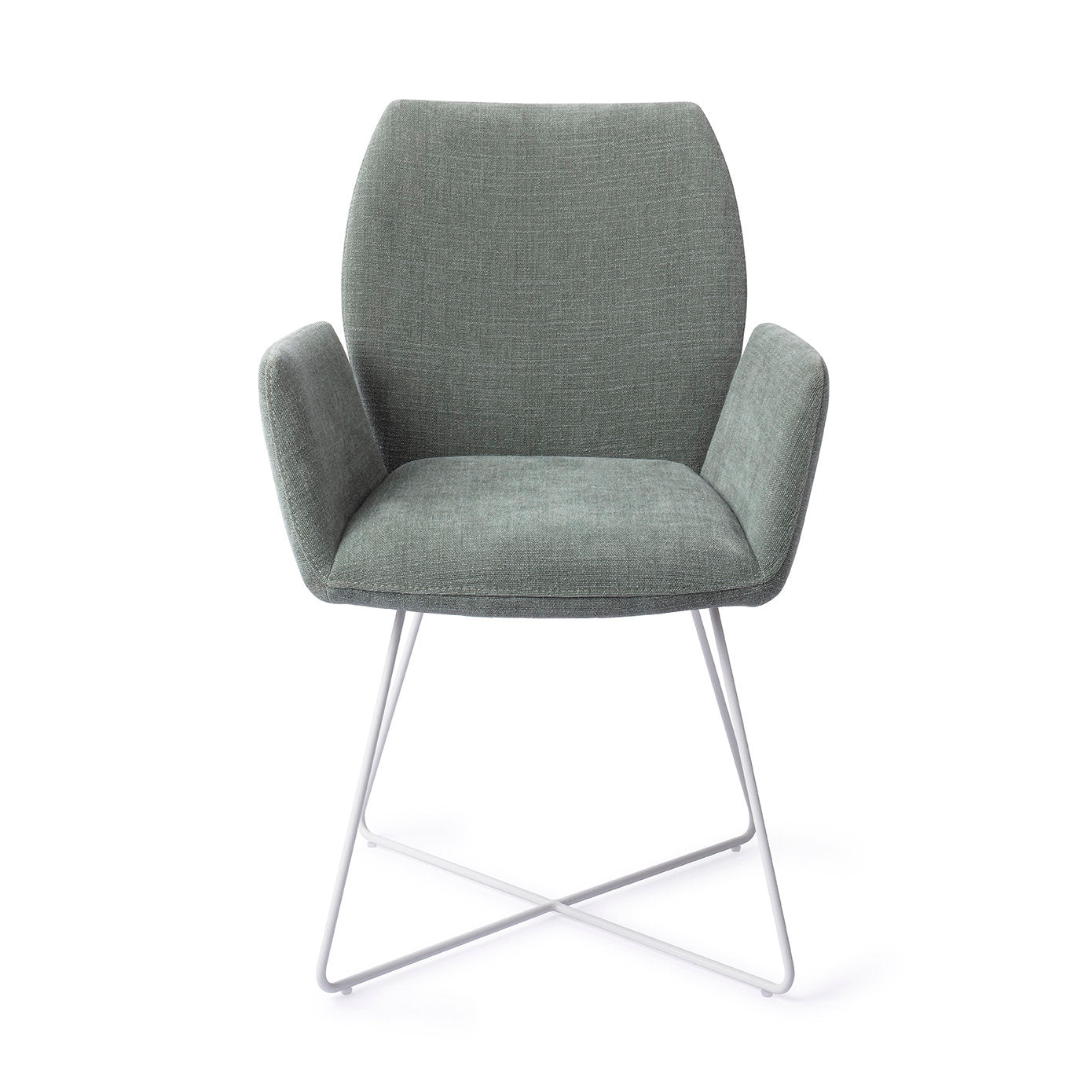 Jesper Home Misaki Breezy Blue Eetkamerstoel - Cross White - KwaliteitWonen.nl