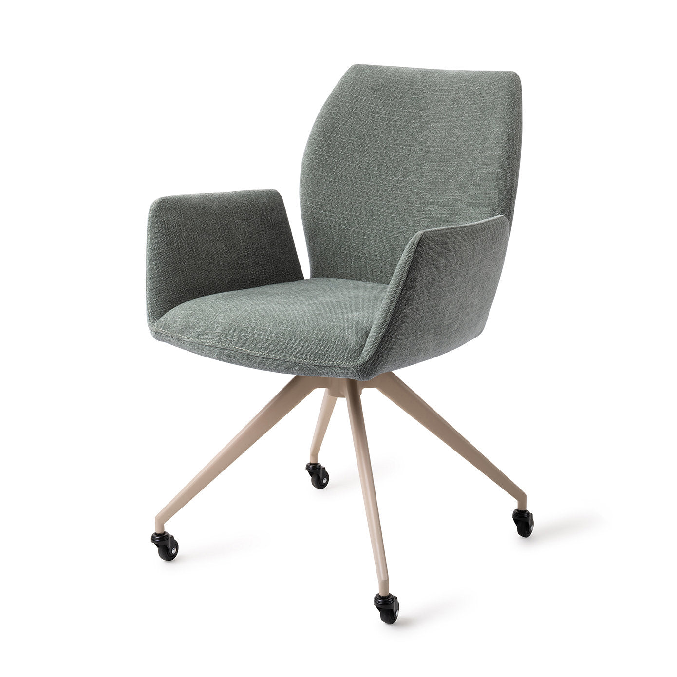 Jesper Home Misaki Breezy Blue Eetkamerstoel - Glide Beige - KwaliteitWonen.nl
