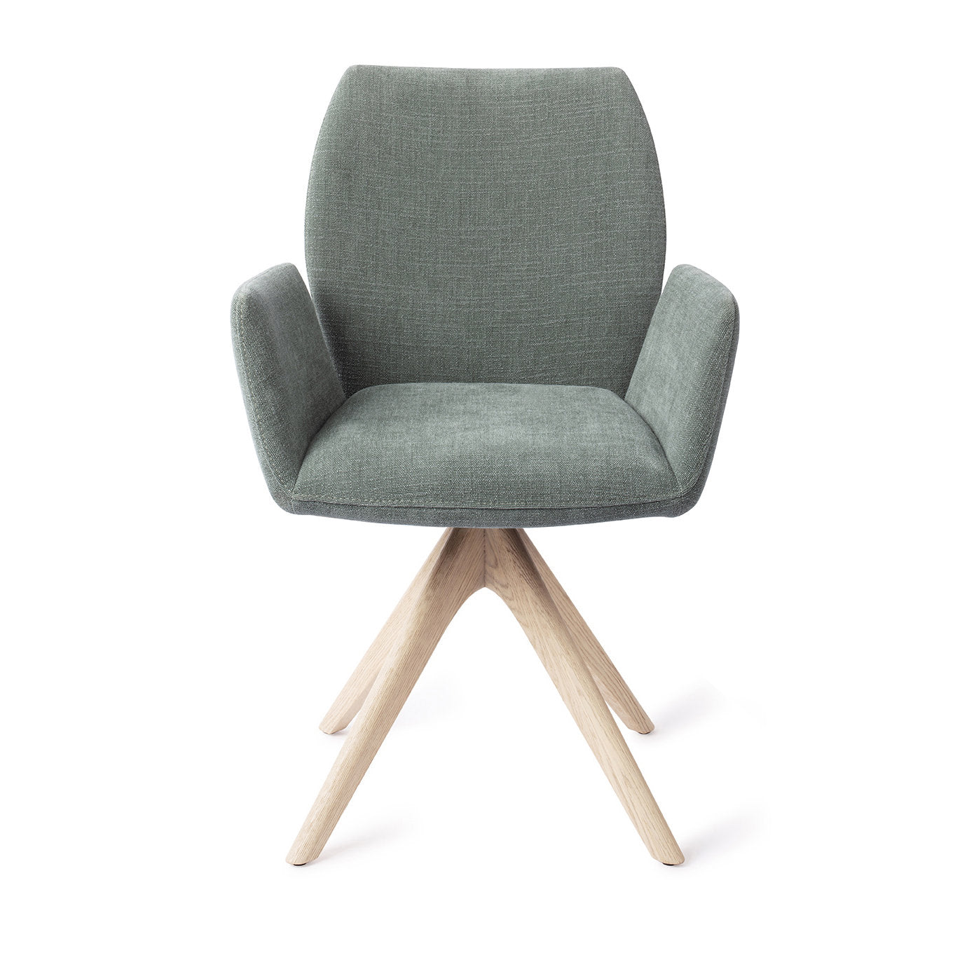 Jesper Home Misaki Breezy Blue Eetkamerstoel - Revolve Oak Bleach - KwaliteitWonen.nl