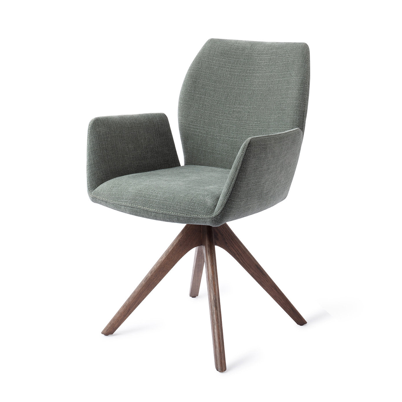 Jesper Home Misaki Breezy Blue Eetkamerstoel - Revolve Oak Walnut - KwaliteitWonen.nl