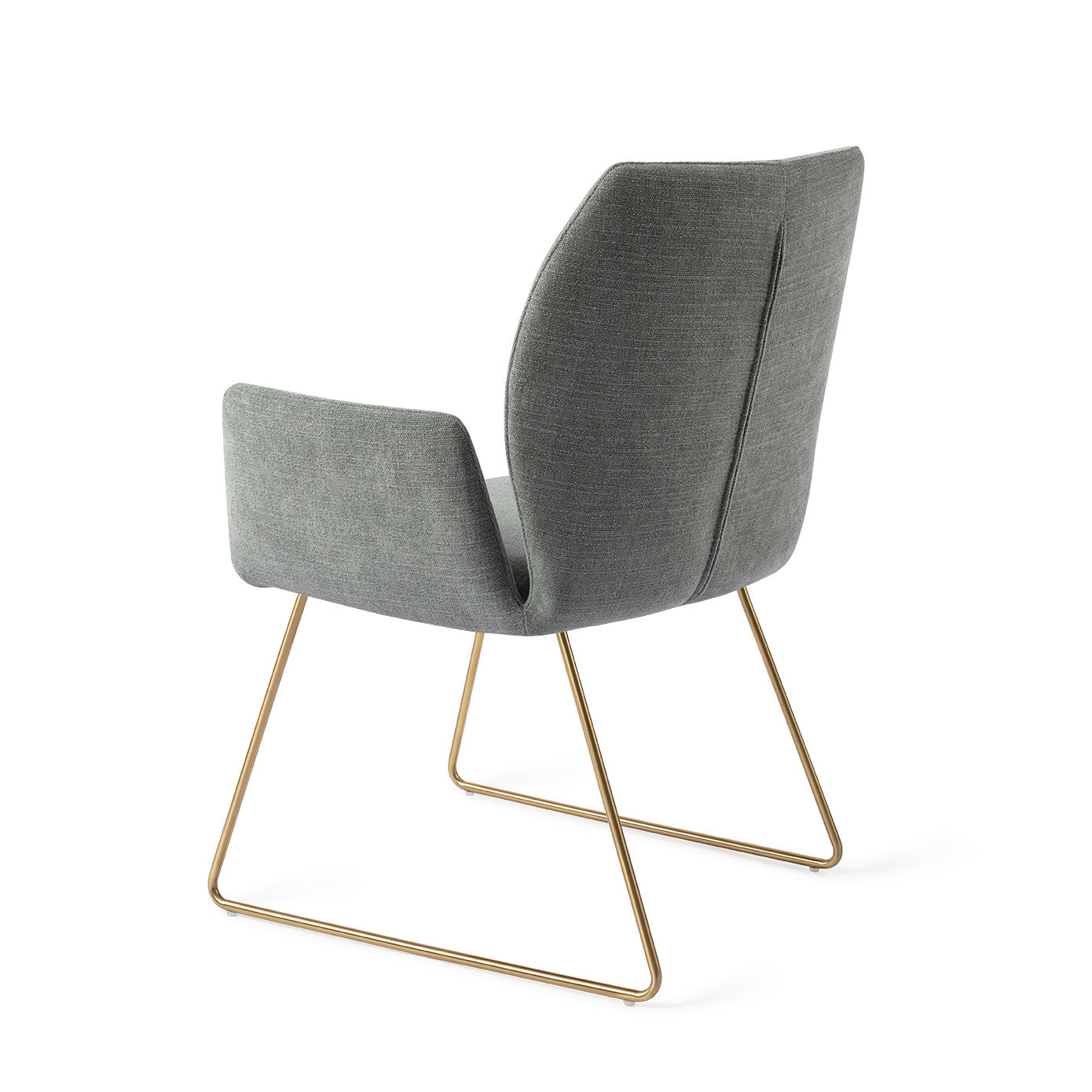 Jesper Home Misaki Breezy Blue Eetkamerstoel - Slide Gold - KwaliteitWonen.nl