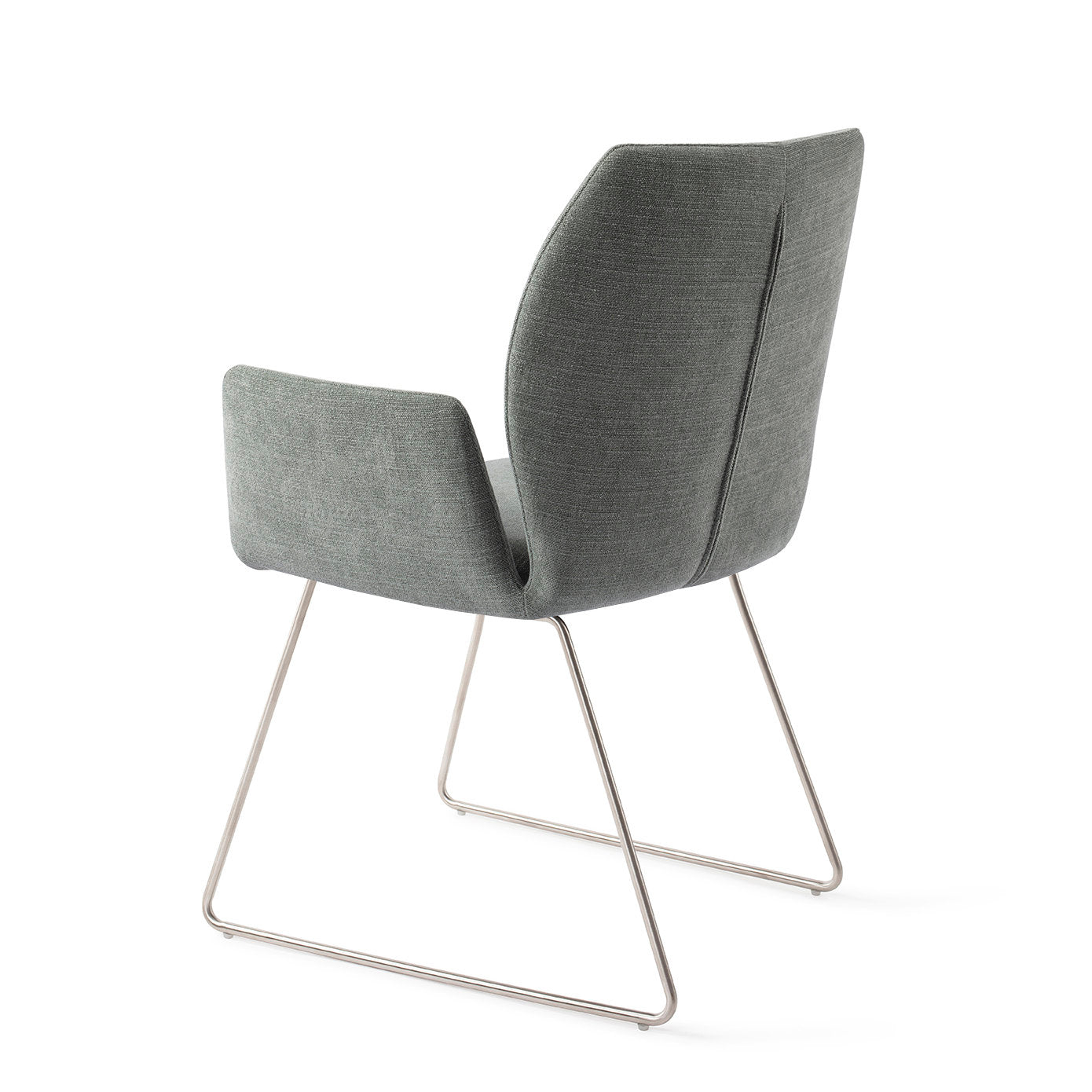 Jesper Home Misaki Breezy Blue Eetkamerstoel - Slide Steel - KwaliteitWonen.nl