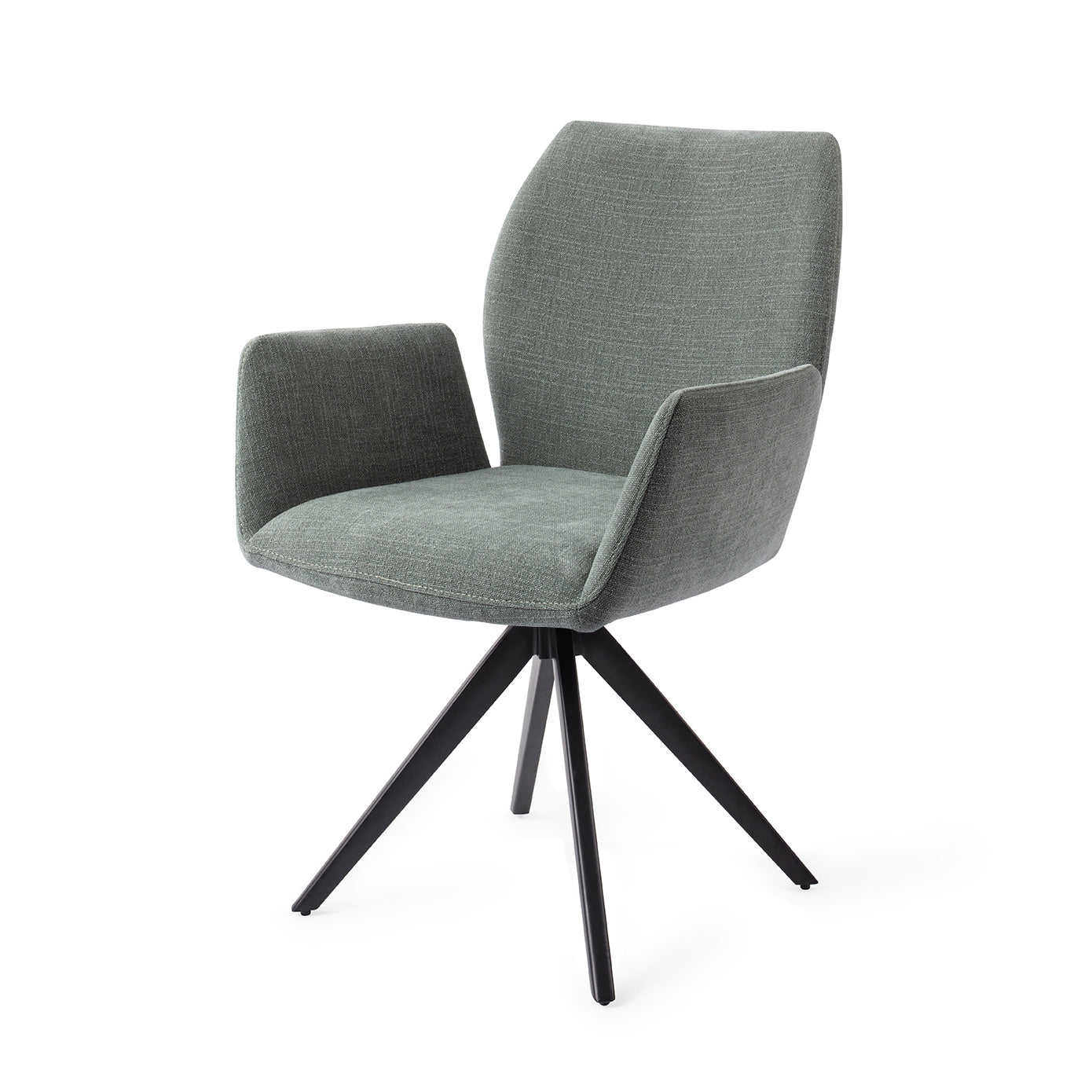 Jesper Home Misaki Breezy Blue Eetkamerstoel - Turn Black - KwaliteitWonen.nl