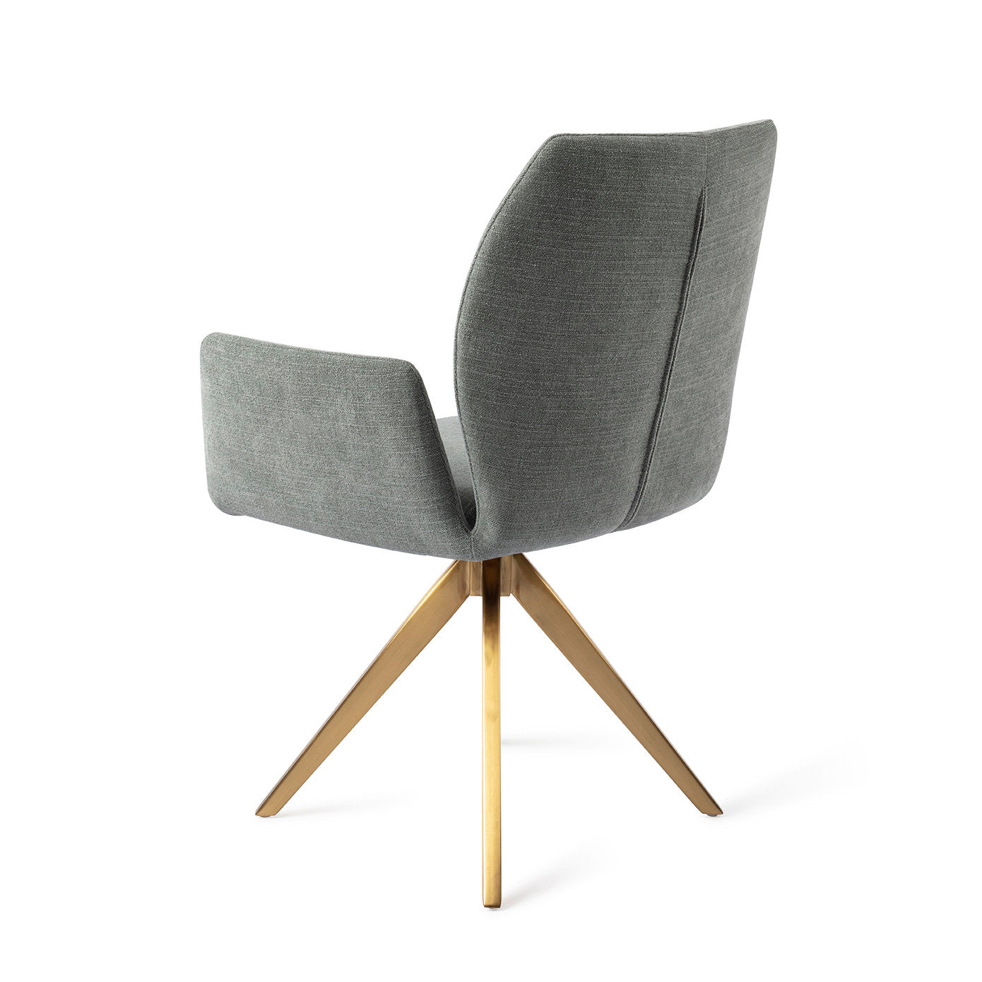 Jesper Home Misaki Breezy Blue Eetkamerstoel - Turn Gold - KwaliteitWonen.nl