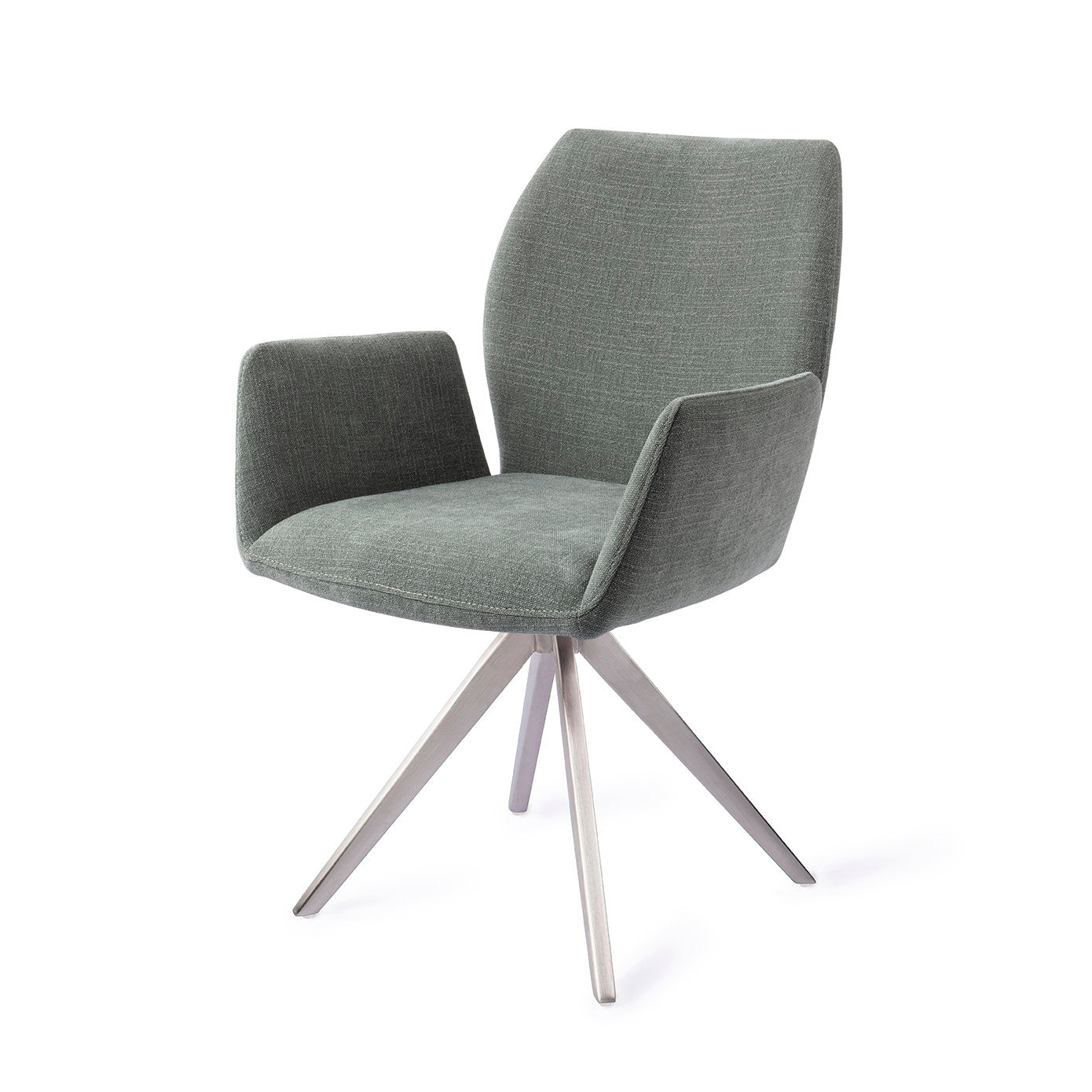 Jesper Home Misaki Breezy Blue Eetkamerstoel - Turn Steel - KwaliteitWonen.nl