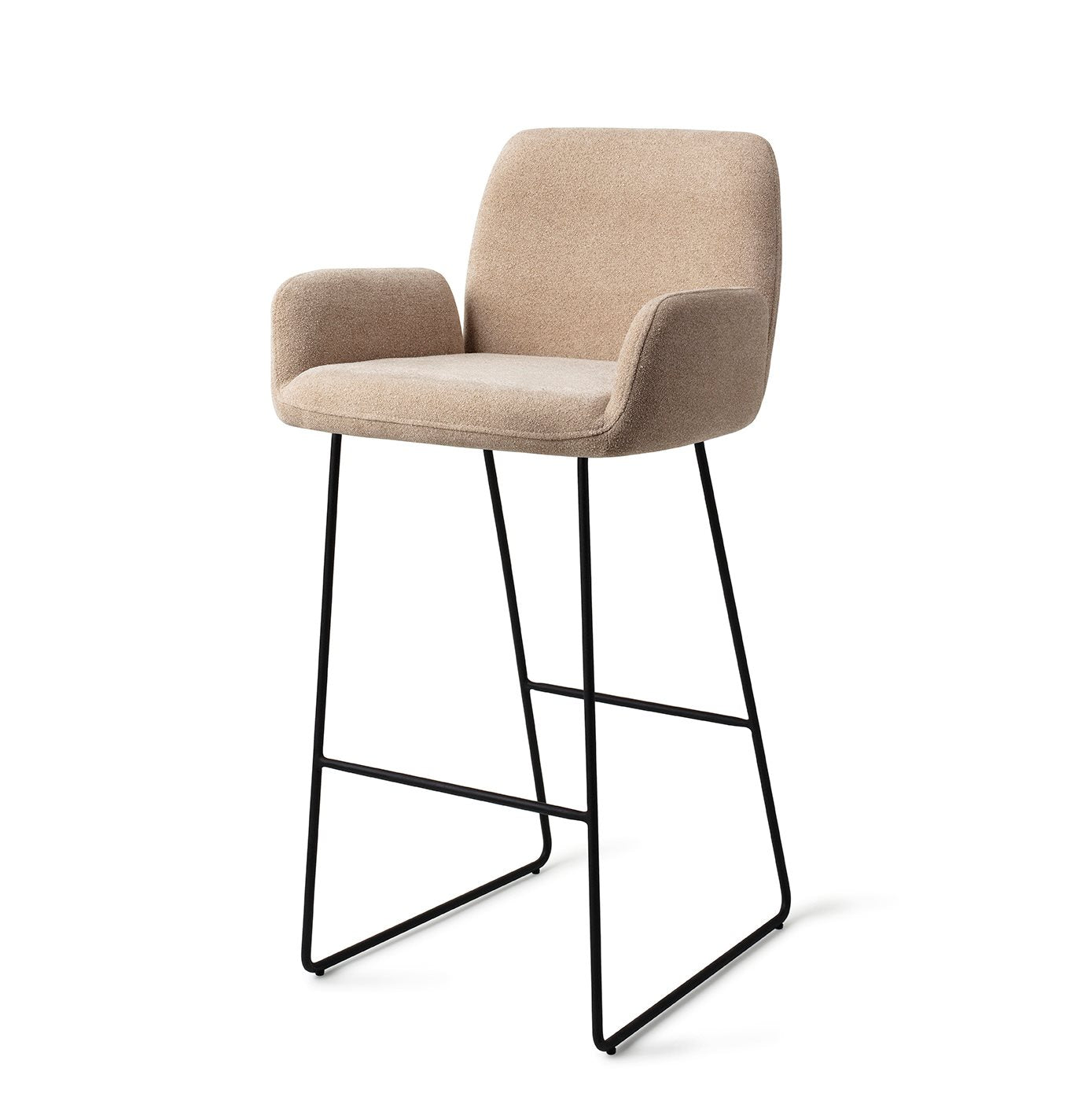 Jesper Home Misaki Funky Fudge Barkruk - Slide Black (H) - KwaliteitWonen.nl