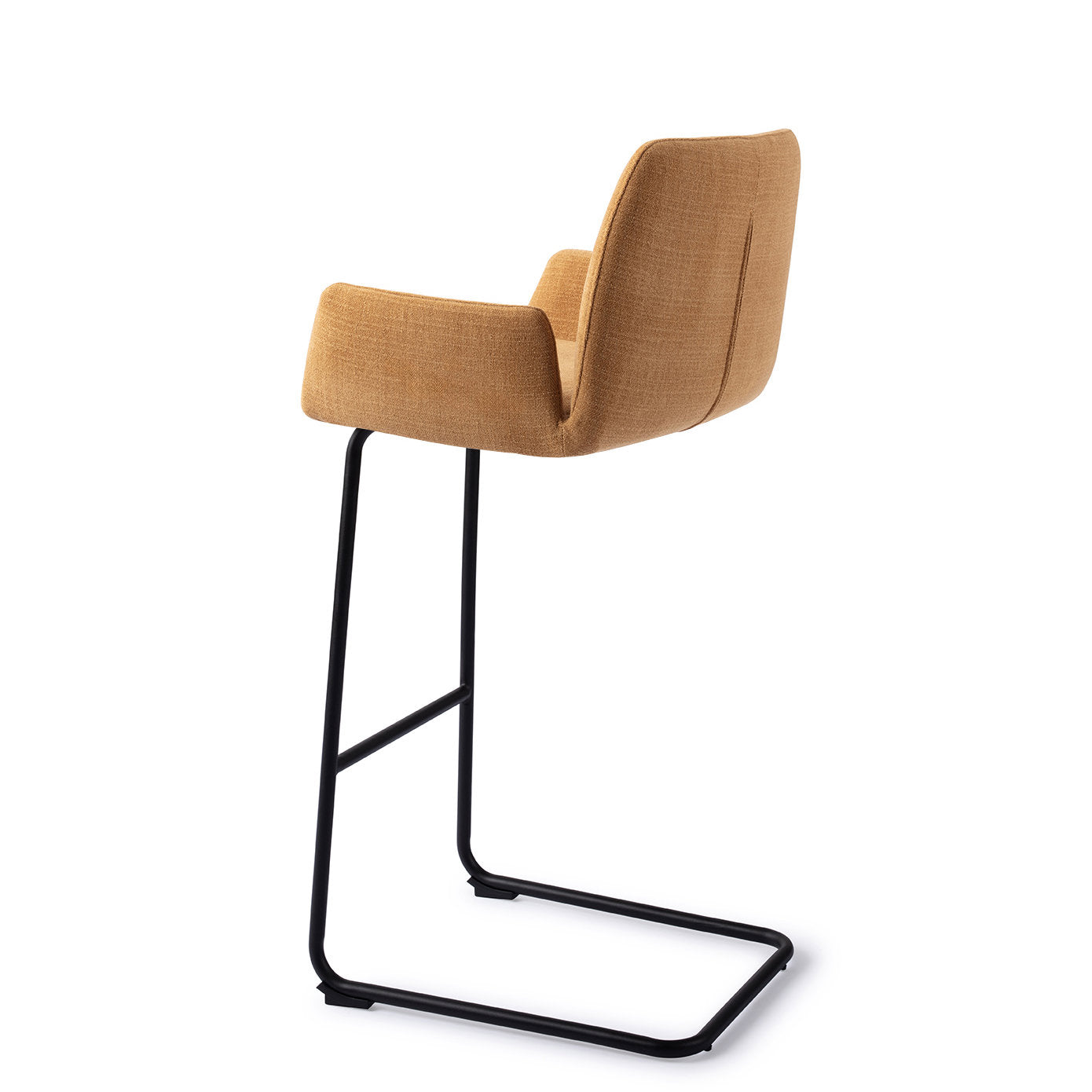 Jesper Home Misaki Honey Harvest Barkruk (H) - Bar Arch Black - KwaliteitWonen.nl