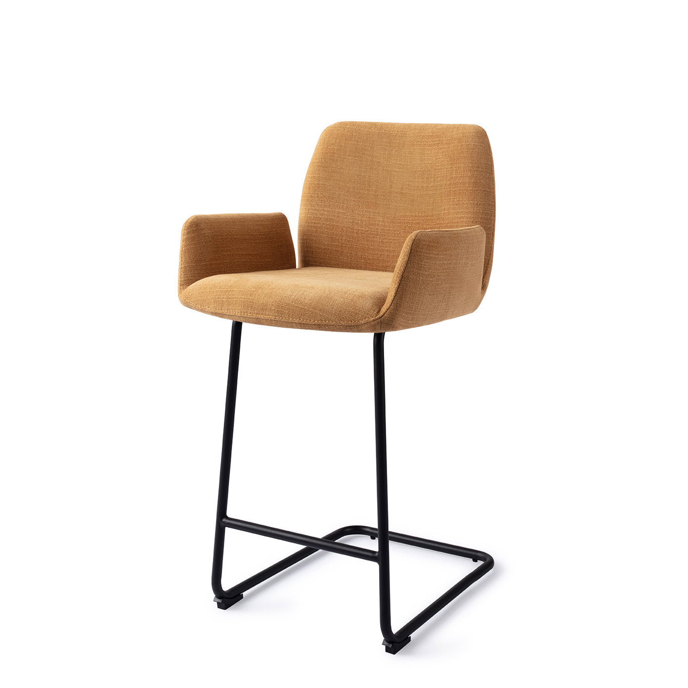 Jesper Home Misaki Honey Harvest Barkruk (L) - Counter Arch Black - KwaliteitWonen.nl