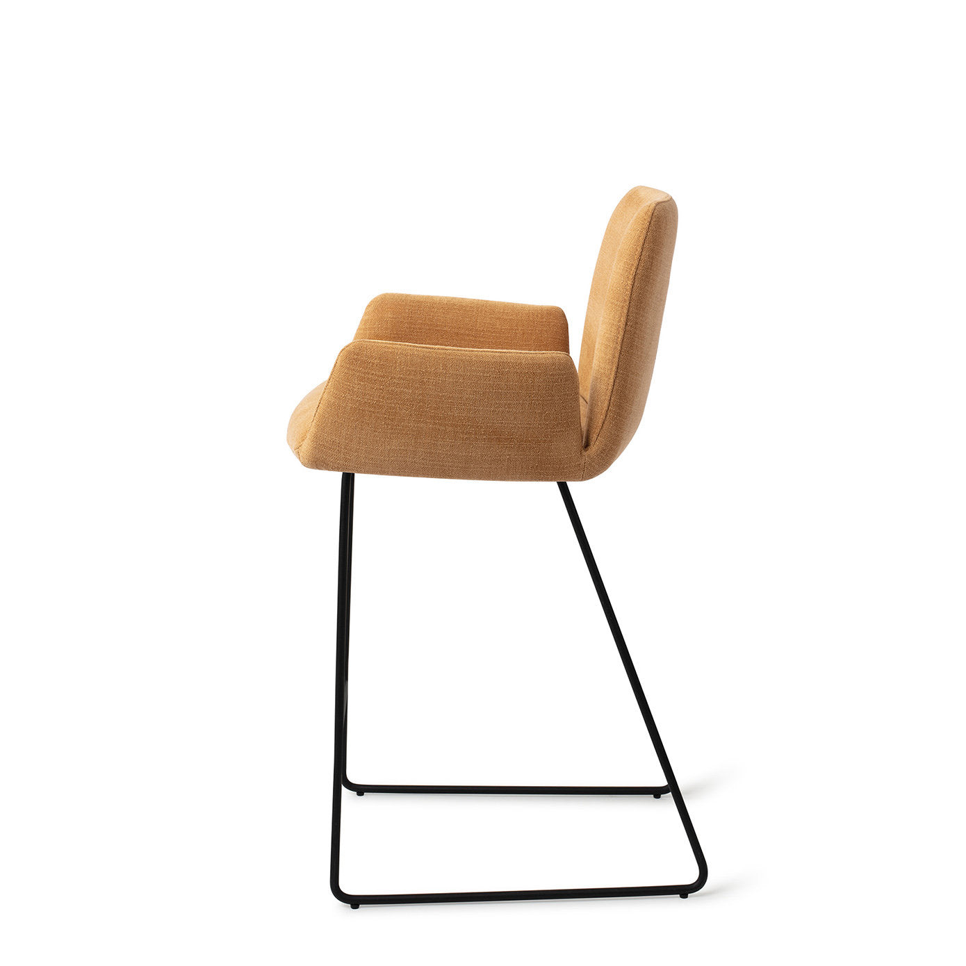 Jesper Home Misaki Honey Harvest Barkruk (L) - Counter Slide Black - KwaliteitWonen.nl