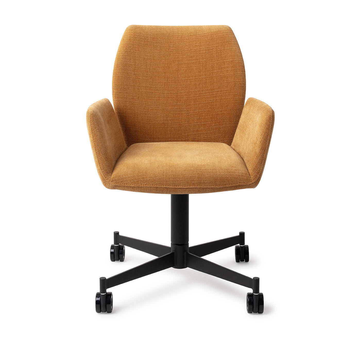 Jesper Home Misaki Honey Harvest Eetkamerstoel - Caster Black - KwaliteitWonen.nl