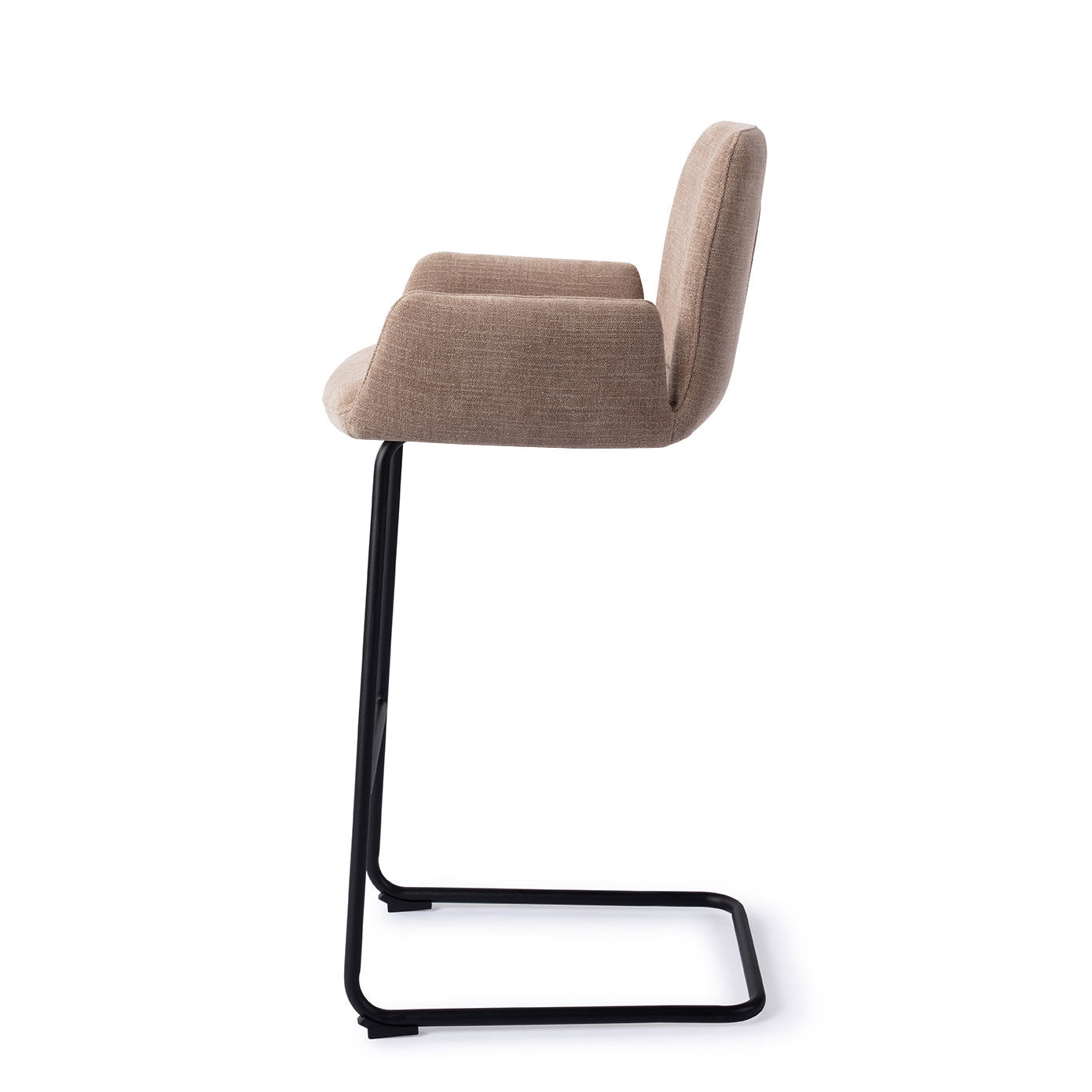 Jesper Home Misaki Mocha Mist Barkruk (H) - Bar Arch Black - KwaliteitWonen.nl