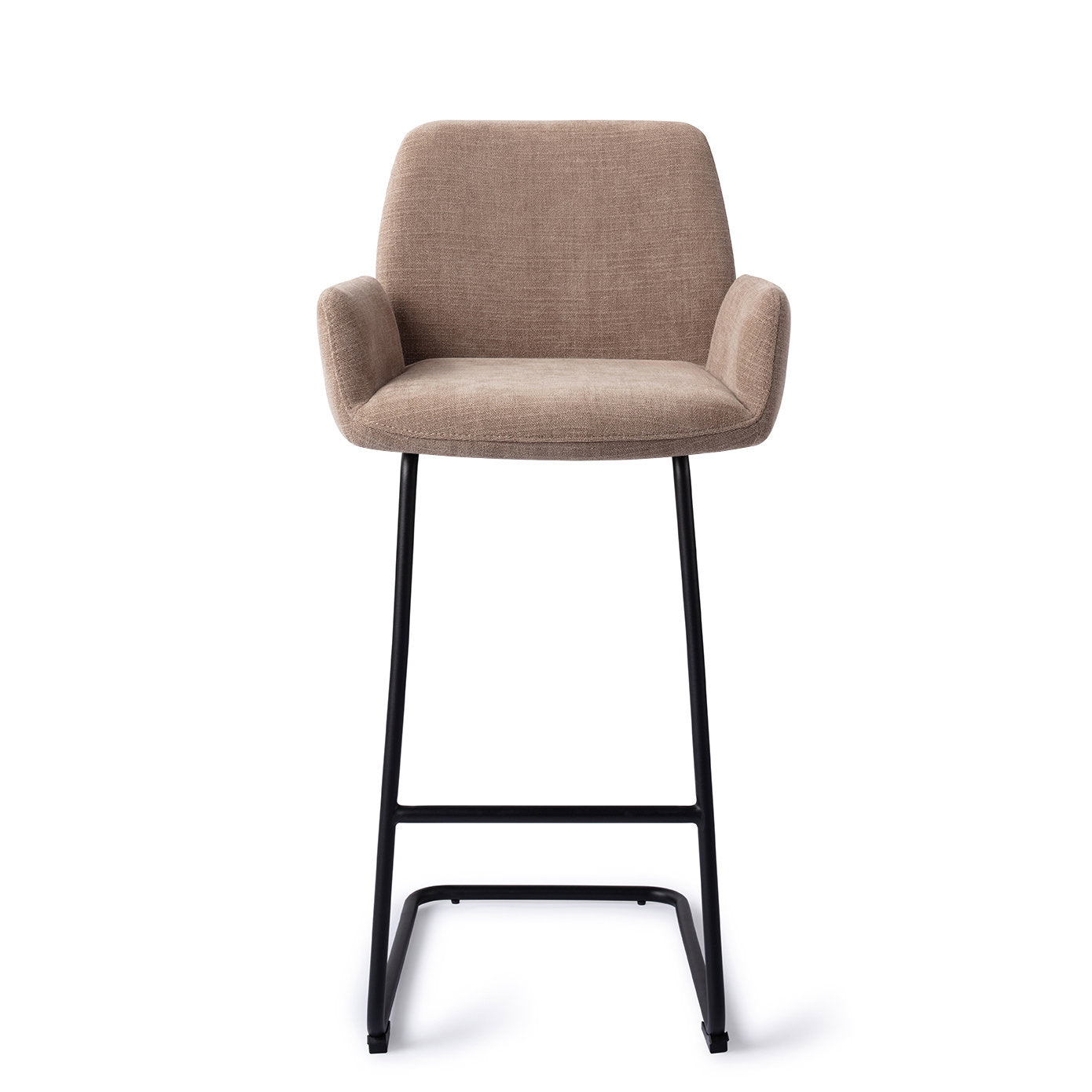 Jesper Home Misaki Mocha Mist Barkruk (H) - Bar Arch Black - KwaliteitWonen.nl