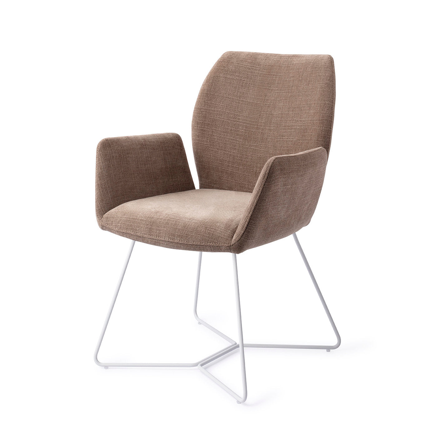 Jesper Home Misaki Mocha Mist Eetkamerstoel - Beehive White - KwaliteitWonen.nl