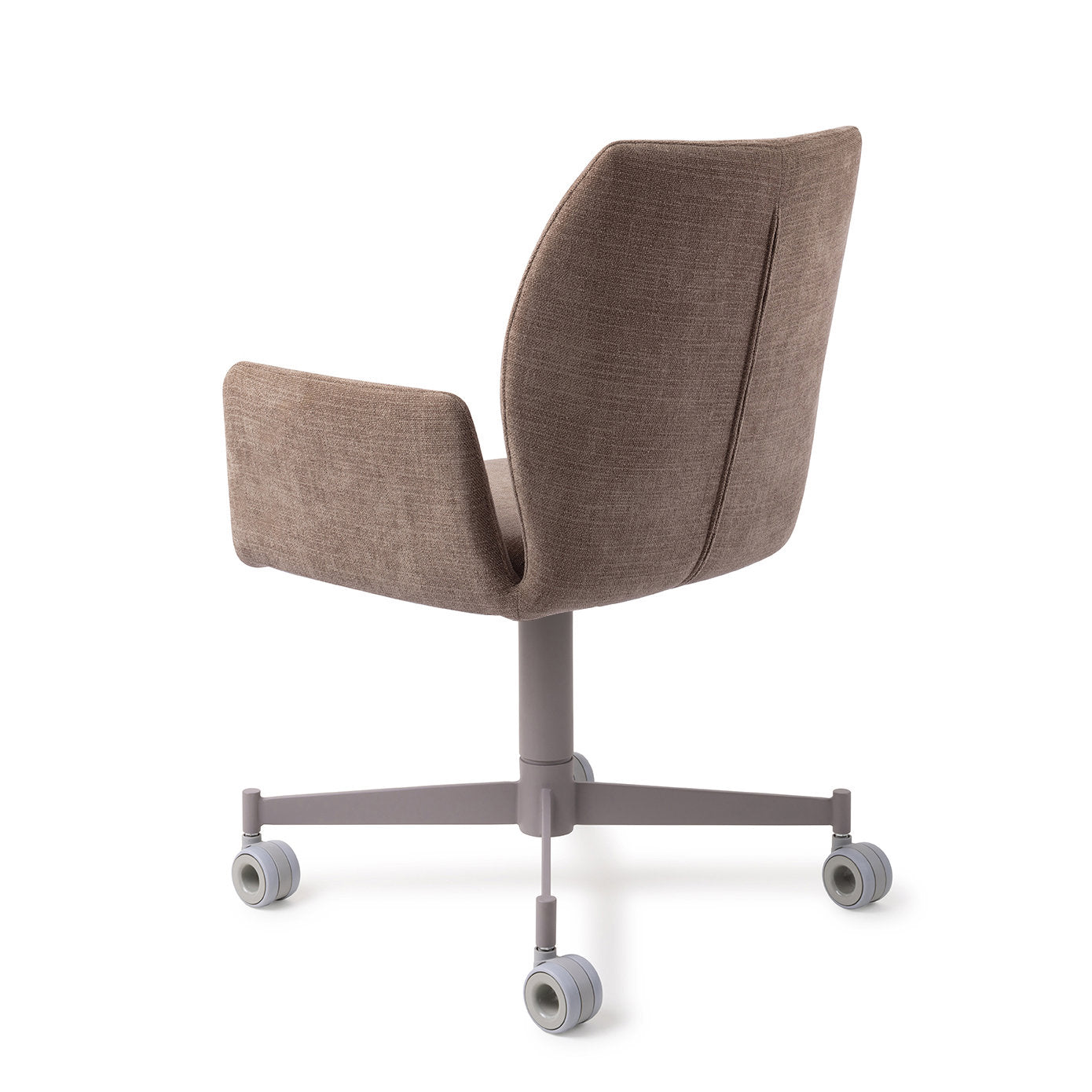 Jesper Home Misaki Mocha Mist Eetkamerstoel - Caster Grey - KwaliteitWonen.nl