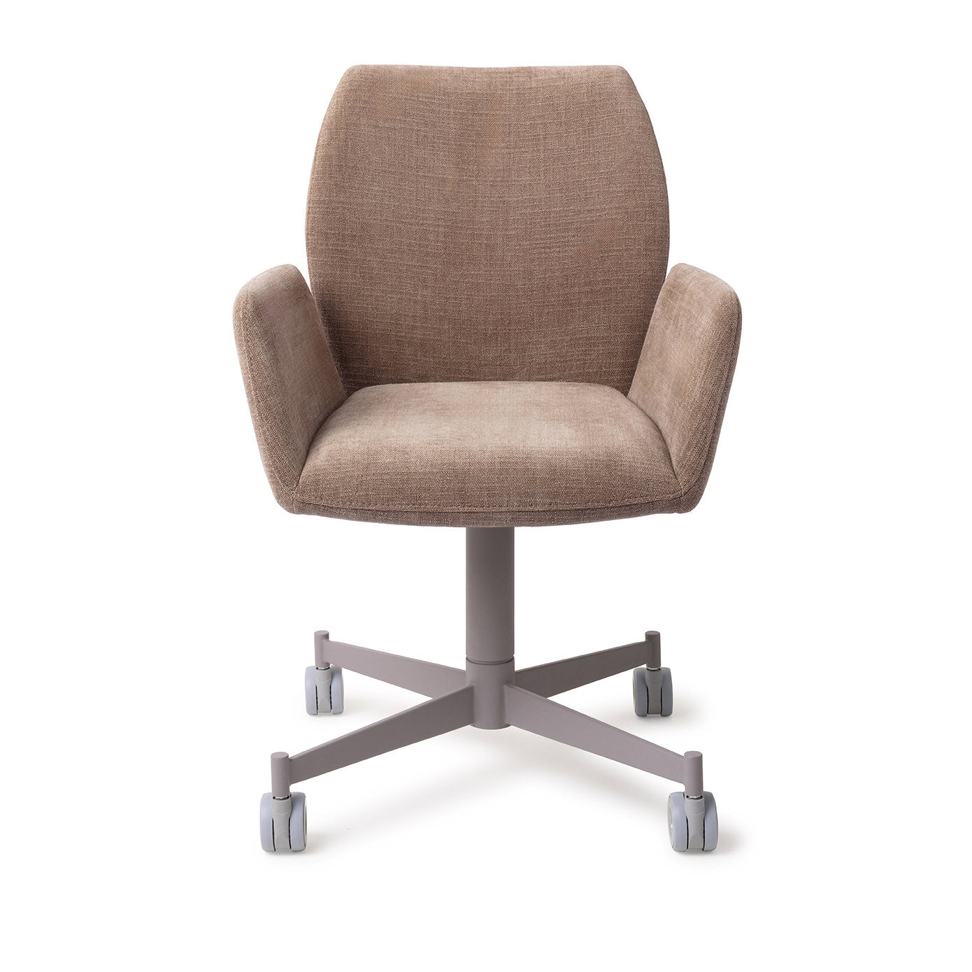 Jesper Home Misaki Mocha Mist Eetkamerstoel - Caster Grey - KwaliteitWonen.nl