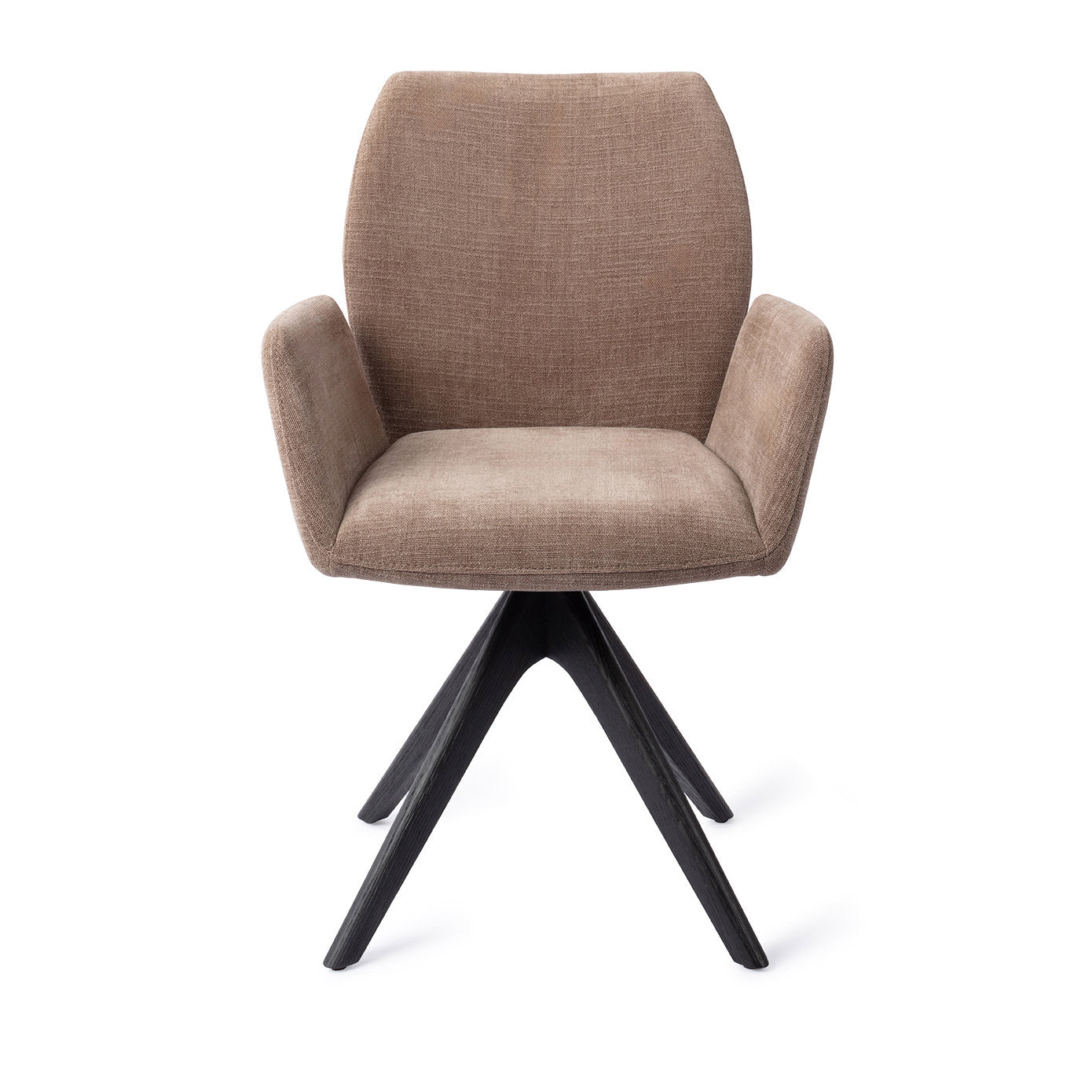 Jesper Home Misaki Mocha Mist Eetkamerstoel - Revolve Oak Black - KwaliteitWonen.nl
