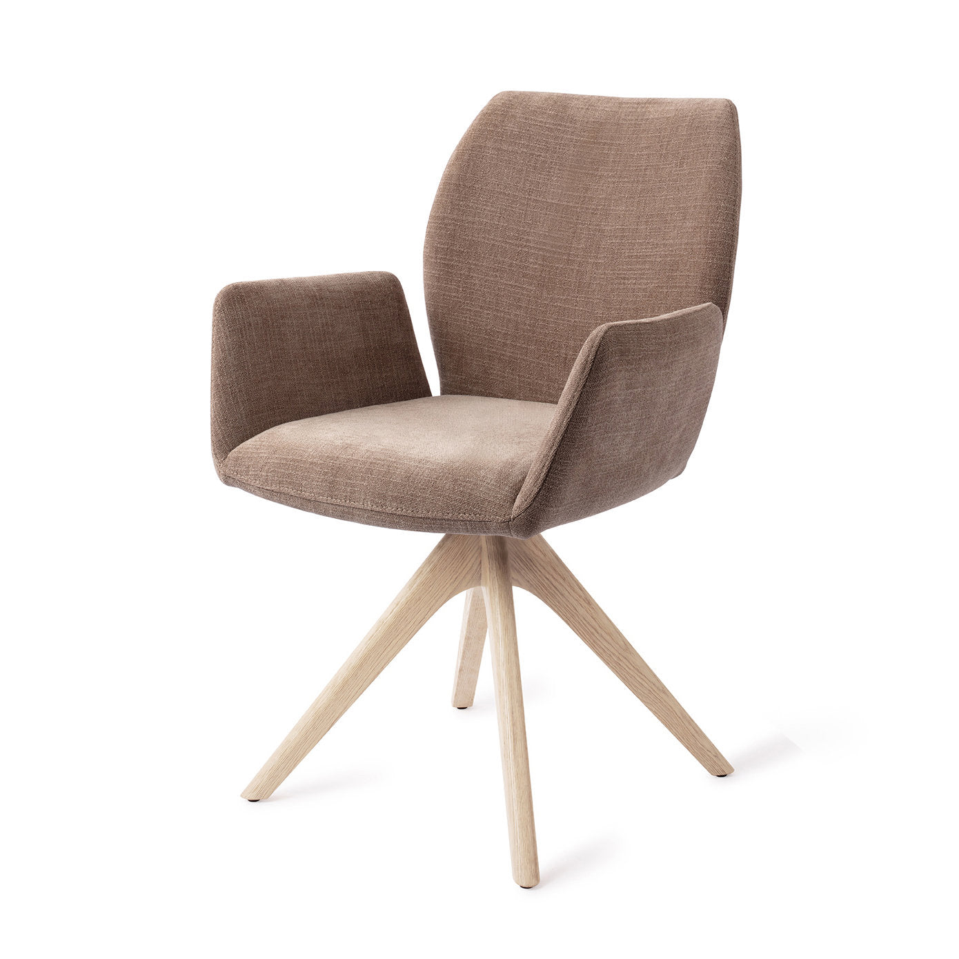 Jesper Home Misaki Mocha Mist Eetkamerstoel - Revolve Oak Bleach - KwaliteitWonen.nl