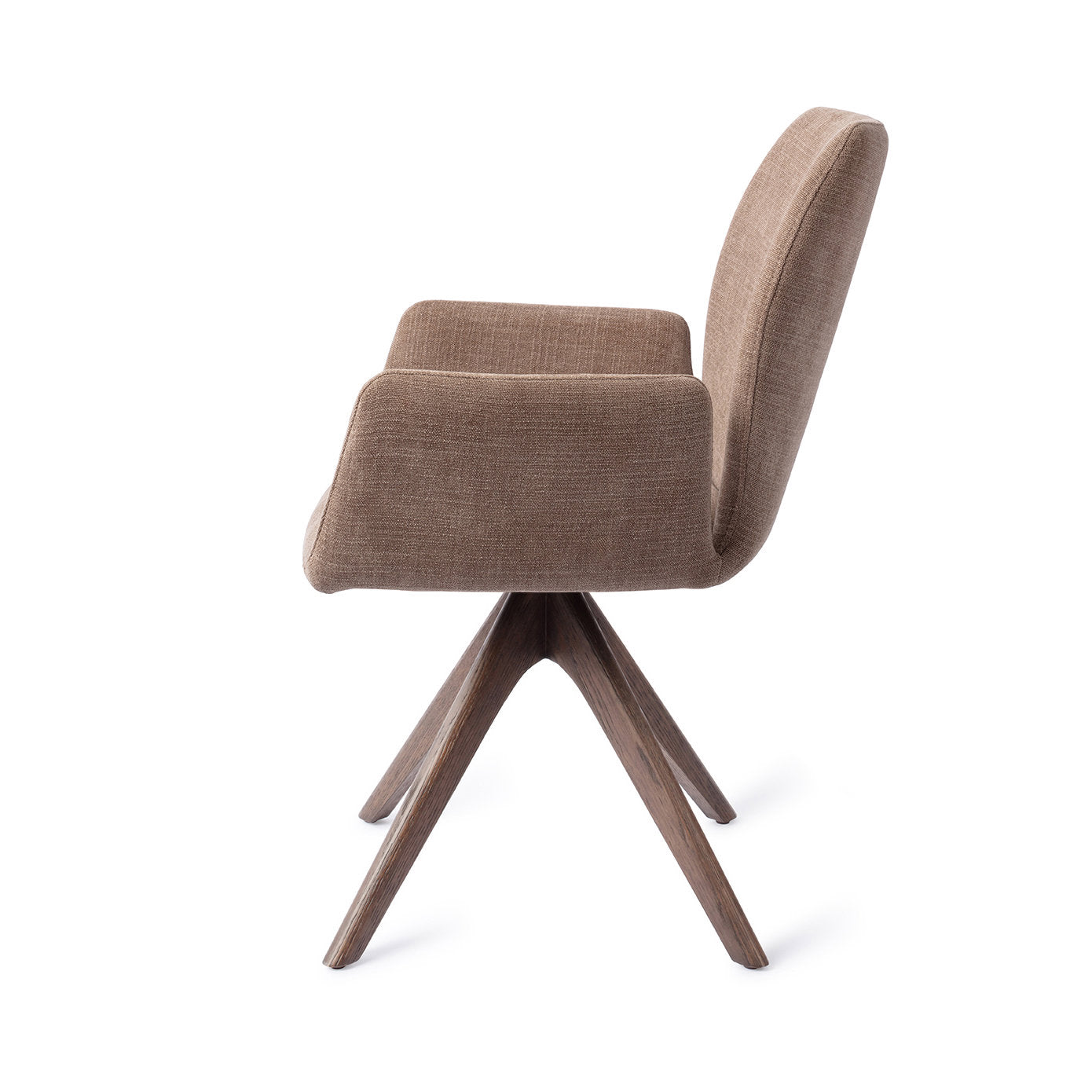 Jesper Home Misaki Mocha Mist Eetkamerstoel - Revolve Oak Walnut - KwaliteitWonen.nl