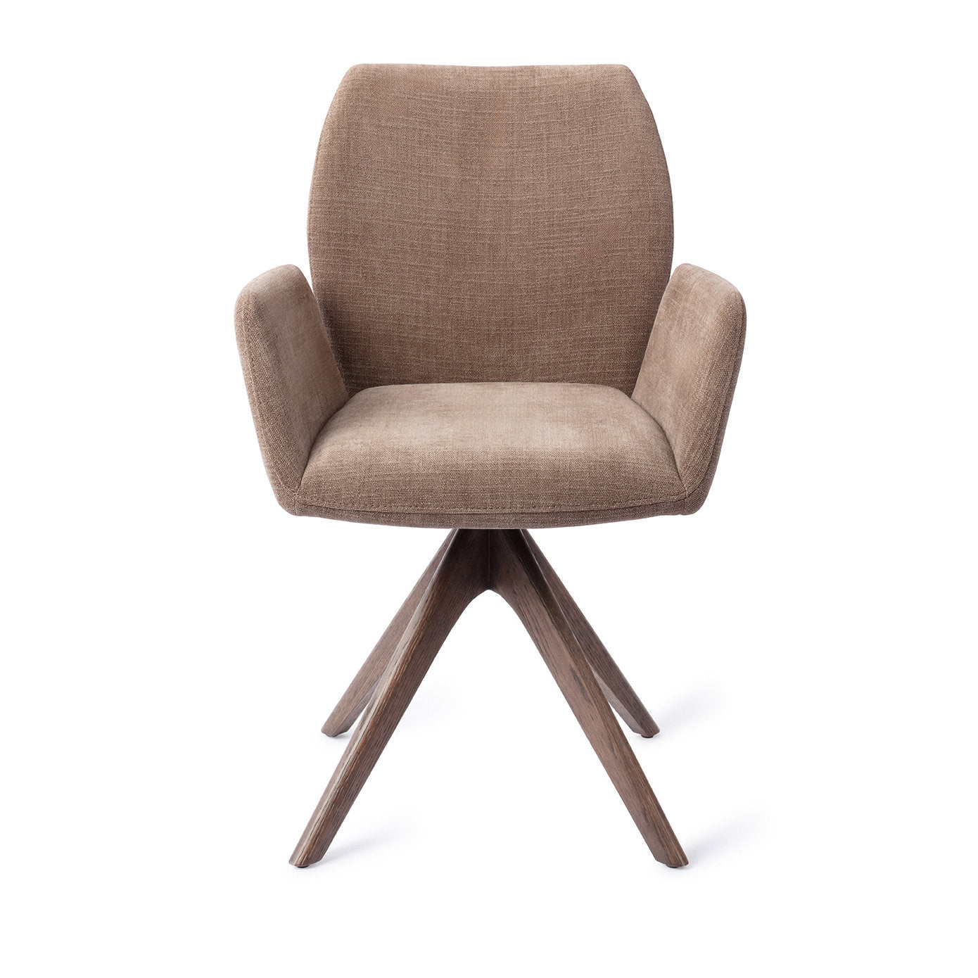 Jesper Home Misaki Mocha Mist Eetkamerstoel - Revolve Oak Walnut - KwaliteitWonen.nl