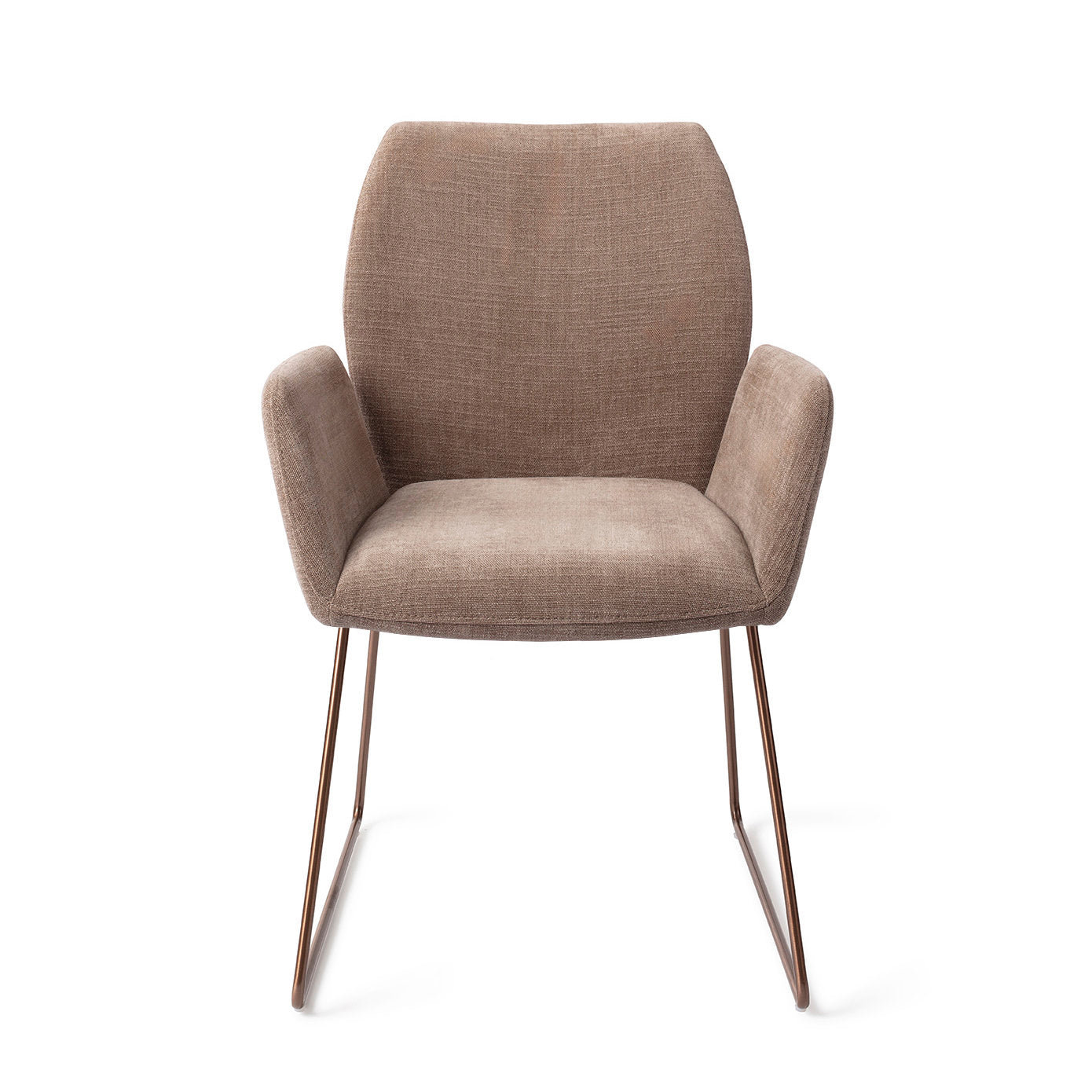 Jesper Home Misaki Mocha Mist Eetkamerstoel - Slide Rose - KwaliteitWonen.nl