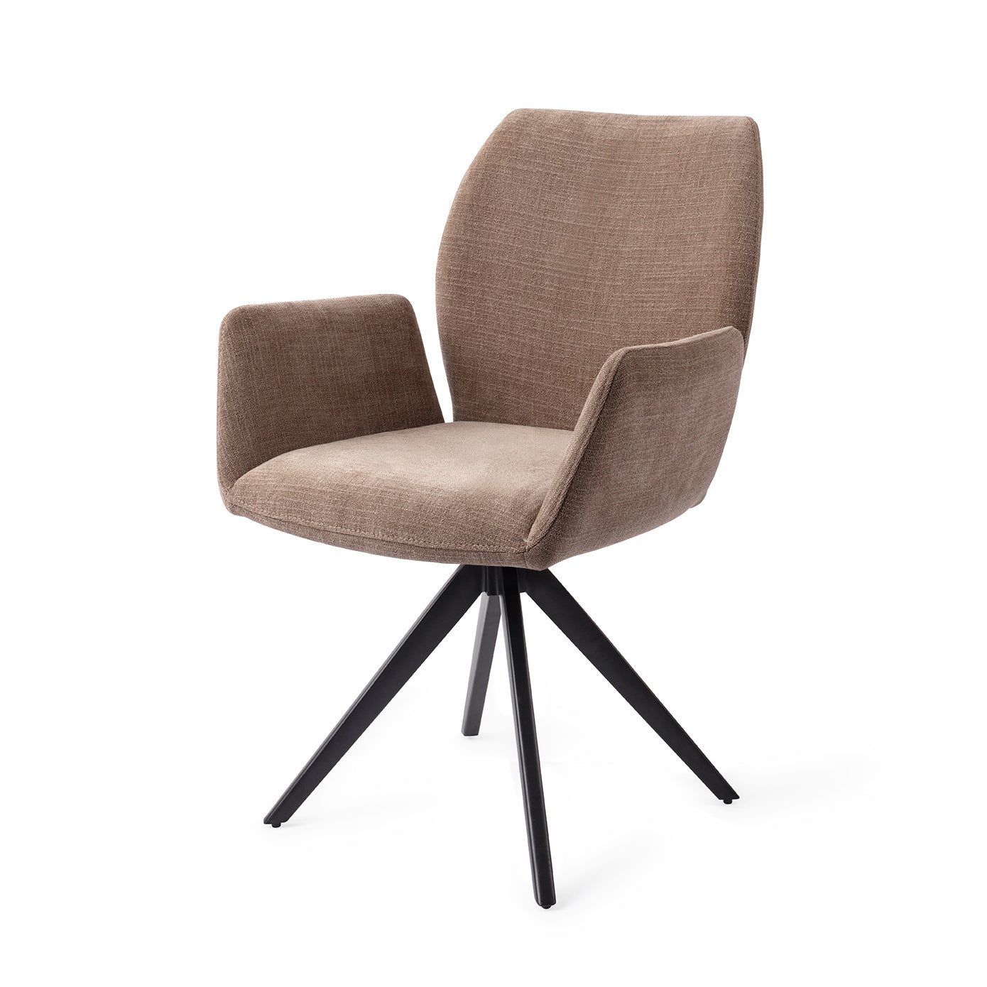 Jesper Home Misaki Mocha Mist Eetkamerstoel - Turn Black - KwaliteitWonen.nl