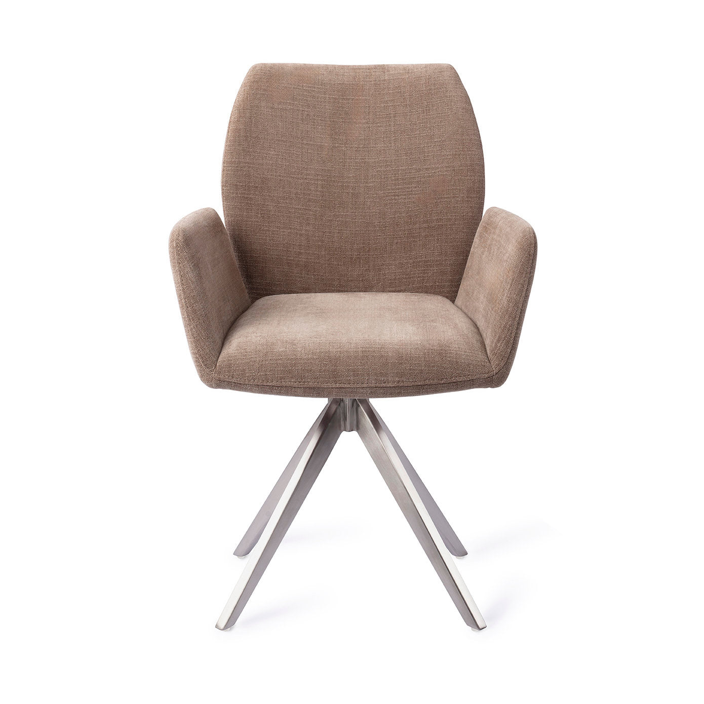 Jesper Home Misaki Mocha Mist Eetkamerstoel - Turn Steel - KwaliteitWonen.nl