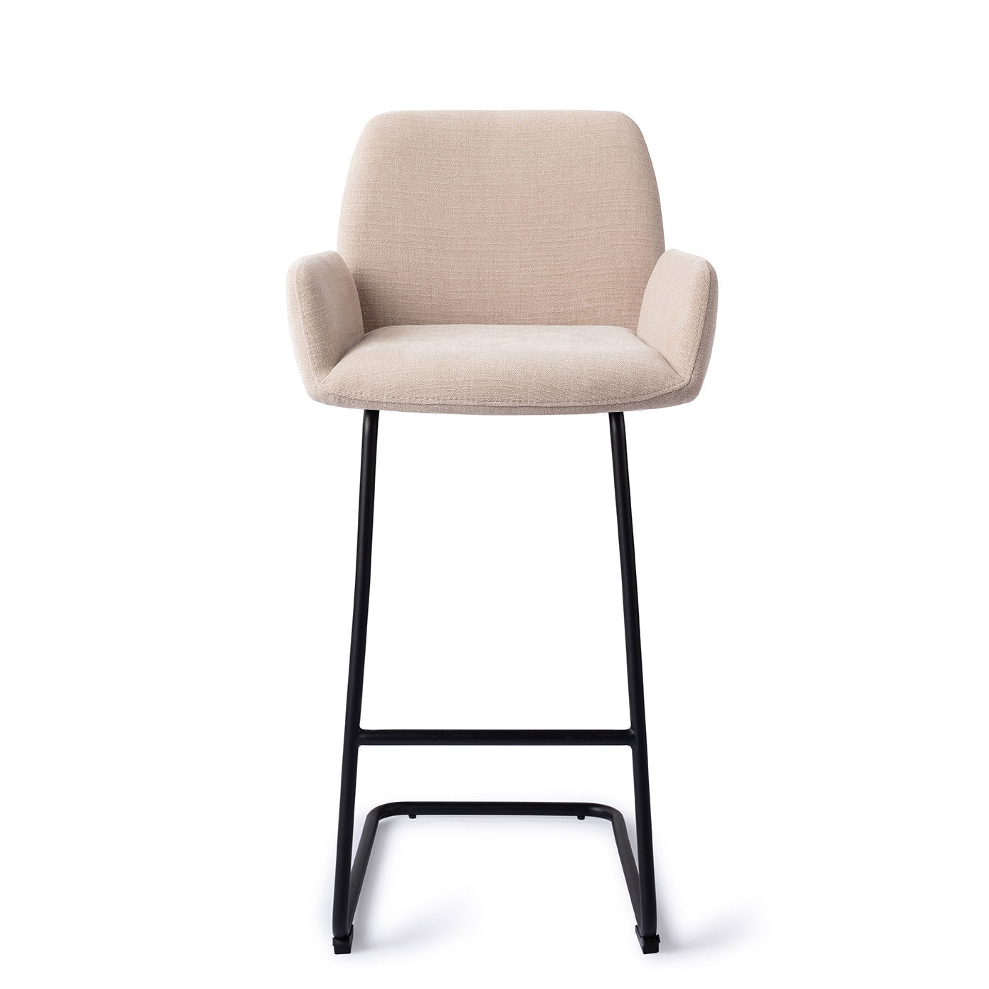 Jesper Home Misaki Sand Strand Barkruk (H) - Bar Arch Black - KwaliteitWonen.nl