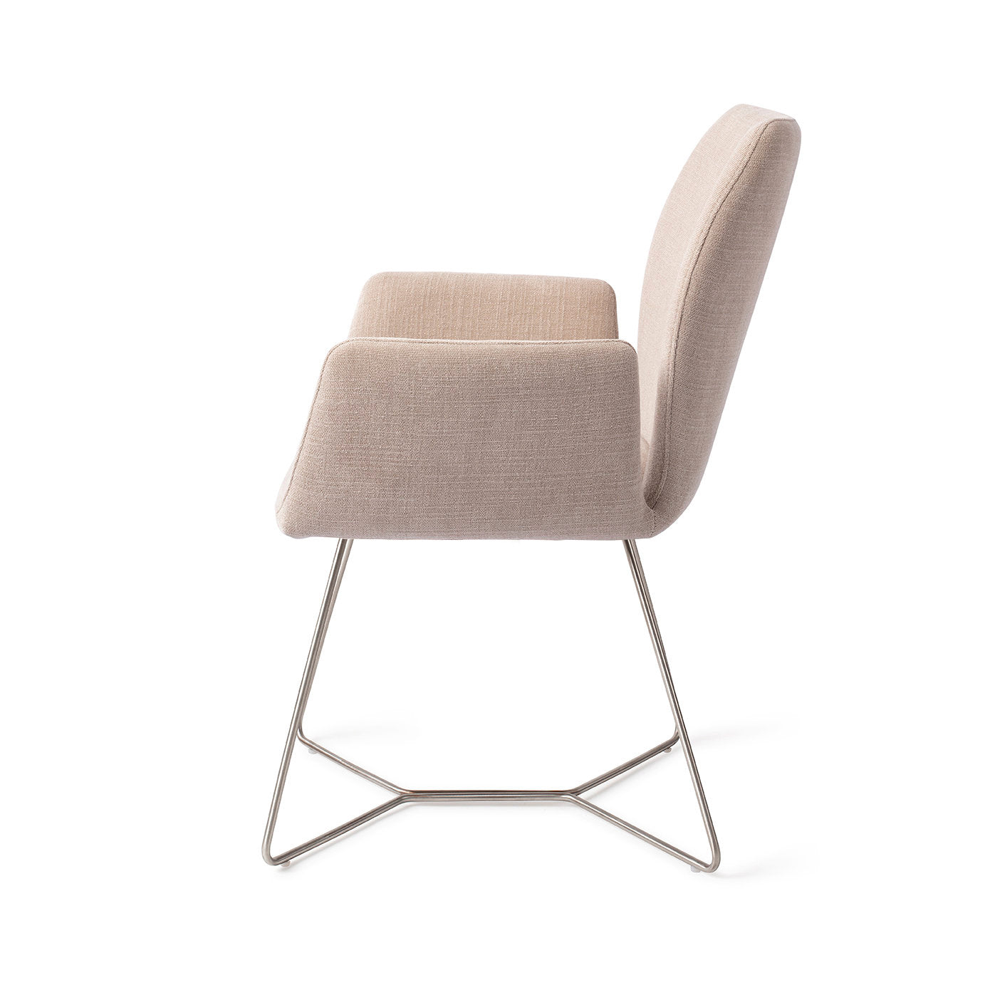 Jesper Home Misaki Sand Strand Eetkamerstoel - Beehive Steel - KwaliteitWonen.nl