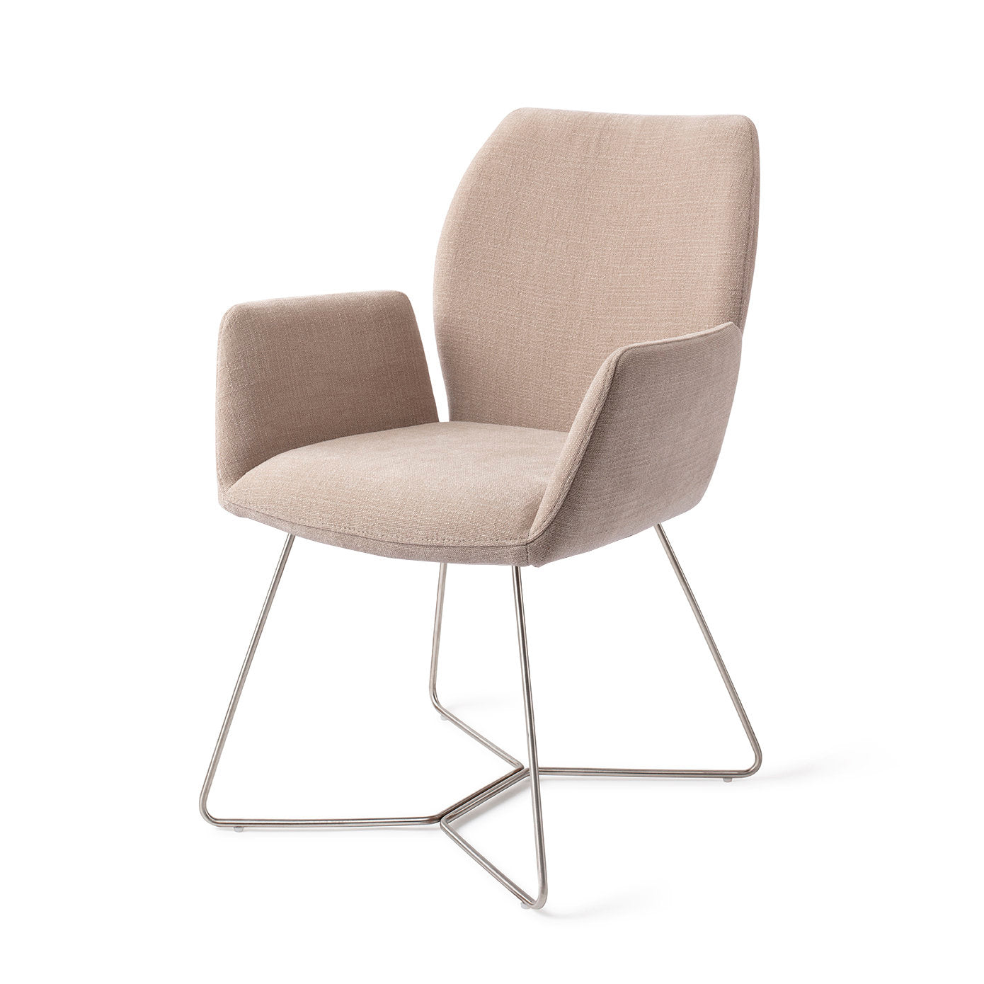 Jesper Home Misaki Sand Strand Eetkamerstoel - Beehive Steel - KwaliteitWonen.nl