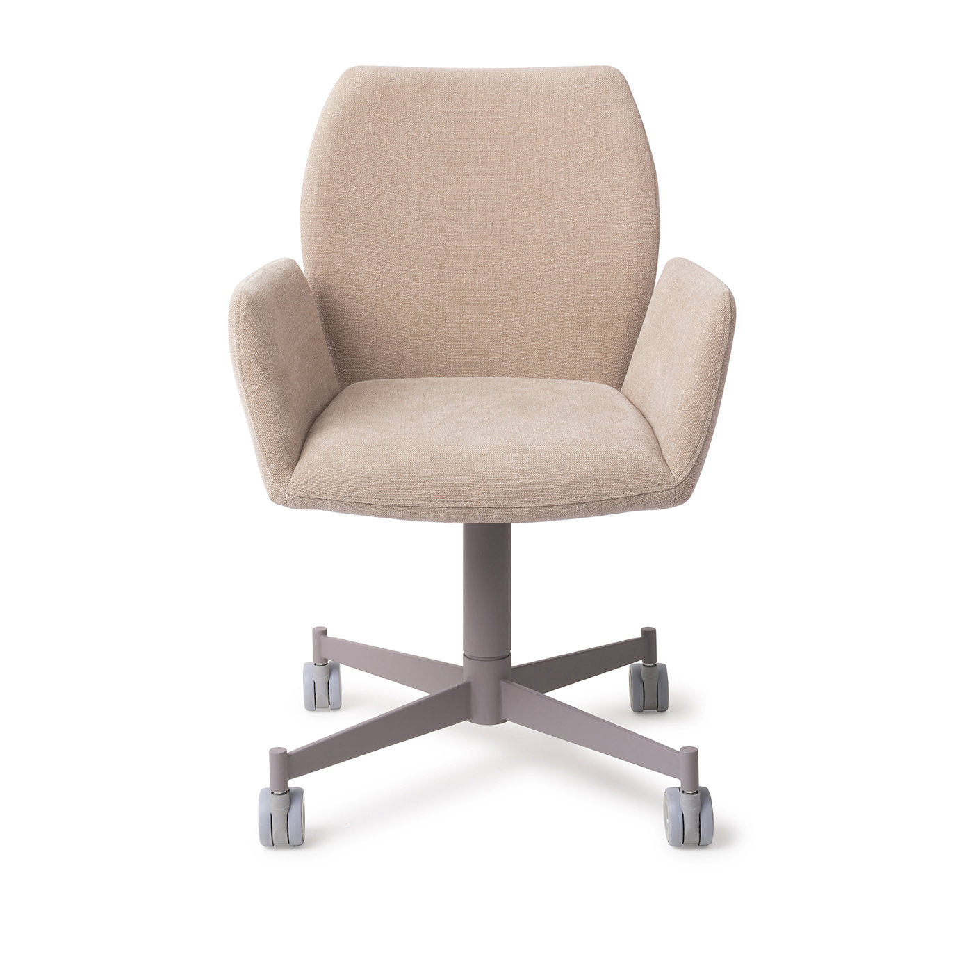 Jesper Home Misaki Sand Strand Eetkamerstoel - Caster Grey - KwaliteitWonen.nl
