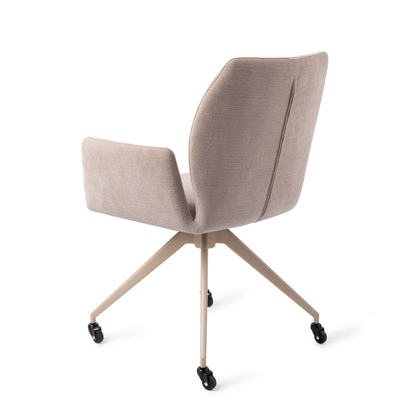 Jesper Home Misaki Sand Strand Eetkamerstoel - Glide Beige - KwaliteitWonen.nl