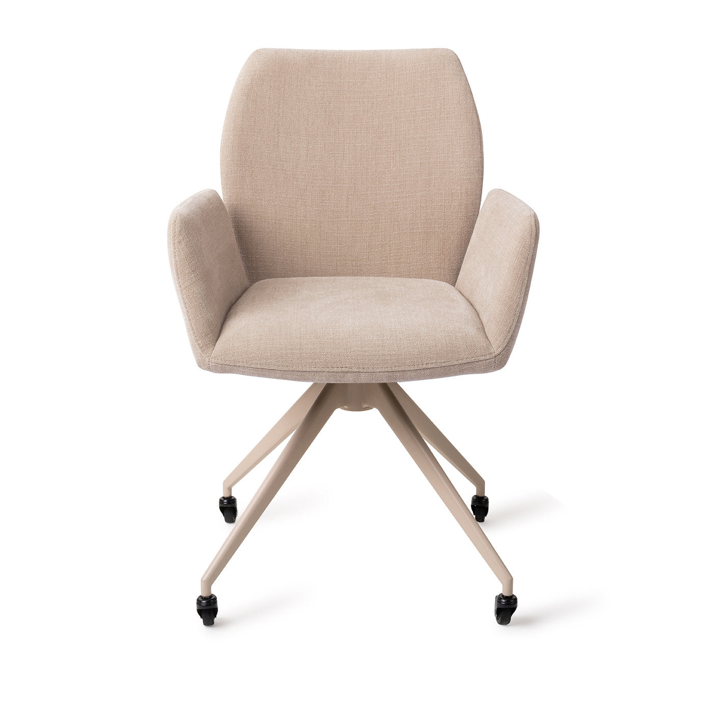 Jesper Home Misaki Sand Strand Eetkamerstoel - Glide Beige - KwaliteitWonen.nl