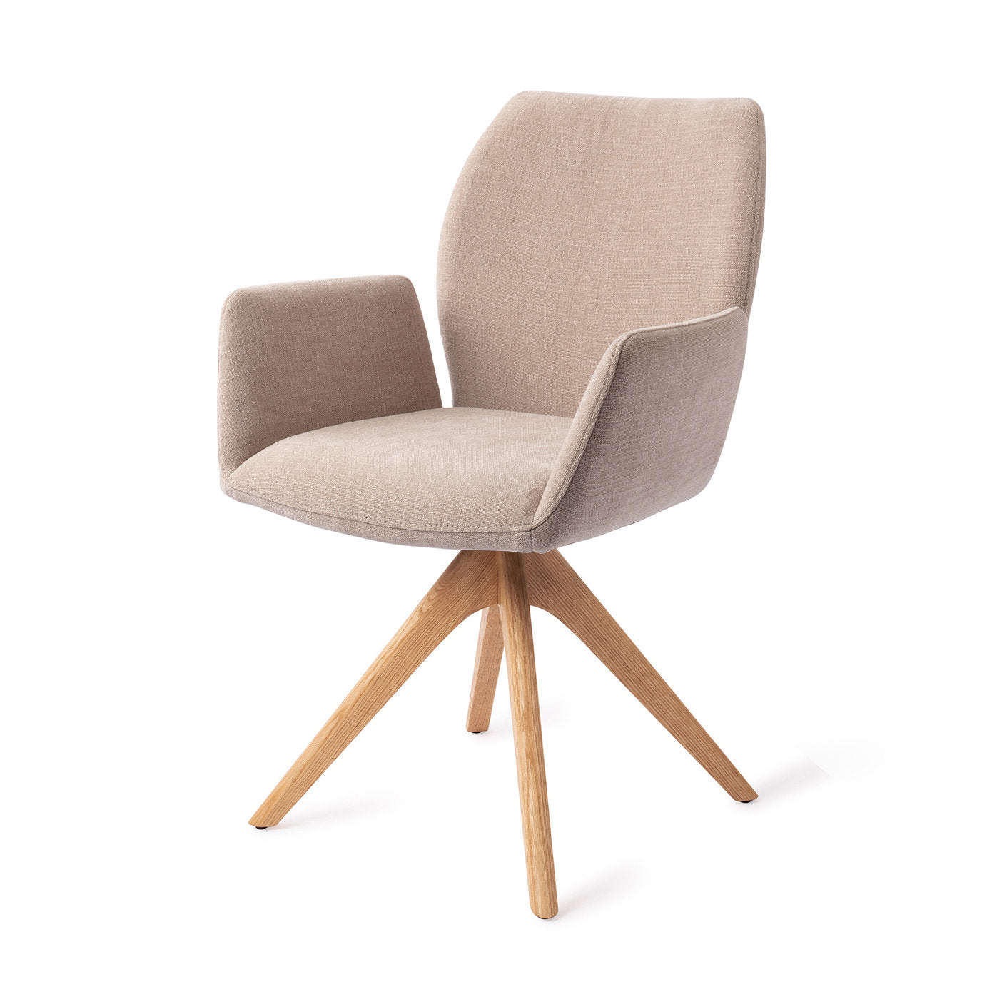 Jesper Home Misaki Sand Strand Eetkamerstoel - Revolve Oak Natural - KwaliteitWonen.nl