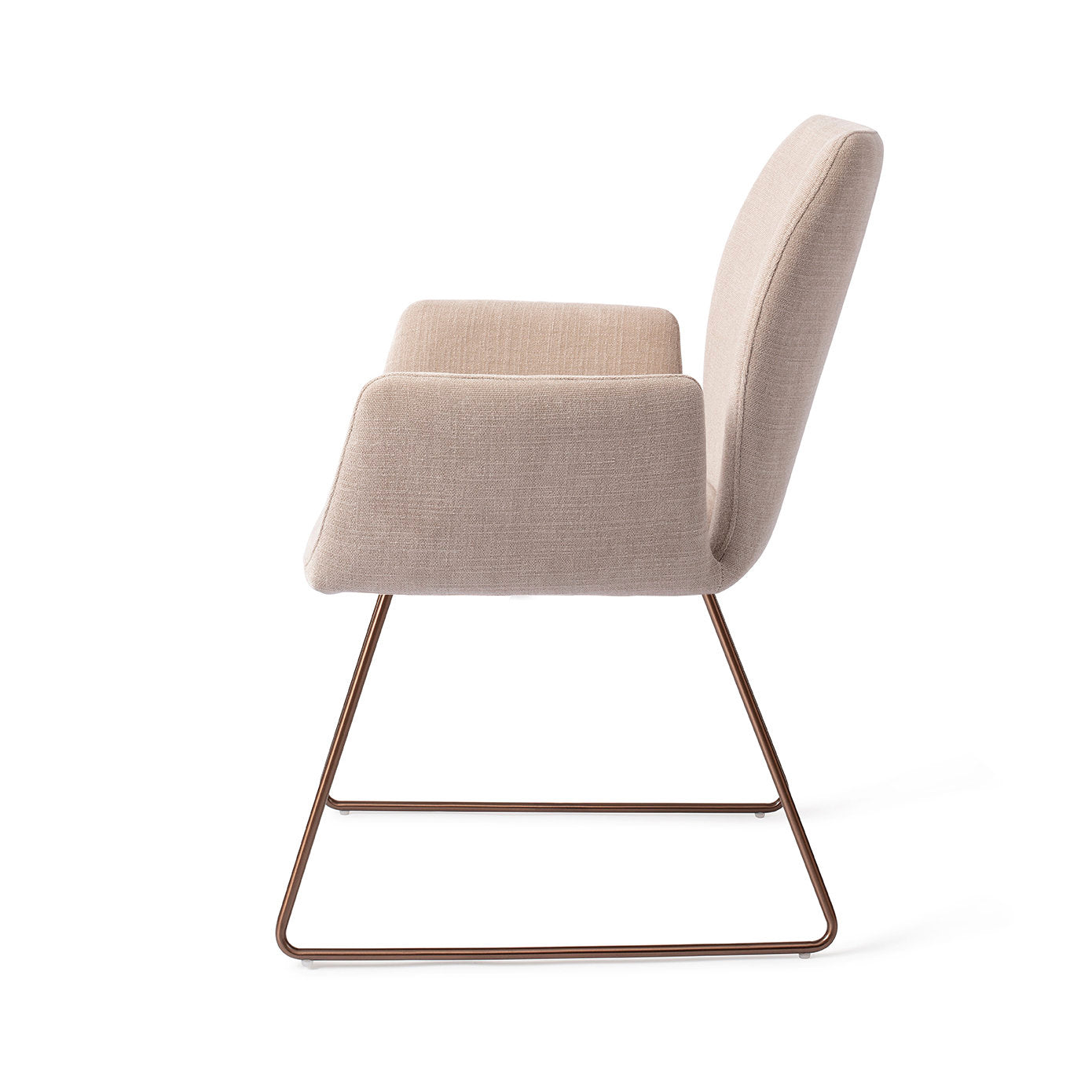 Jesper Home Misaki Sand Strand Eetkamerstoel - Slide Rose - KwaliteitWonen.nl
