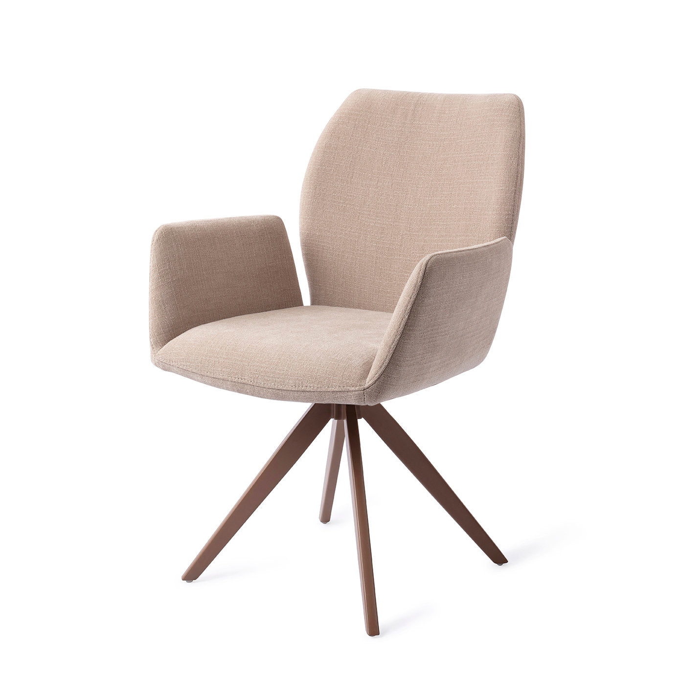 Jesper Home Misaki Sand Strand Eetkamerstoel - Turn Brown - KwaliteitWonen.nl