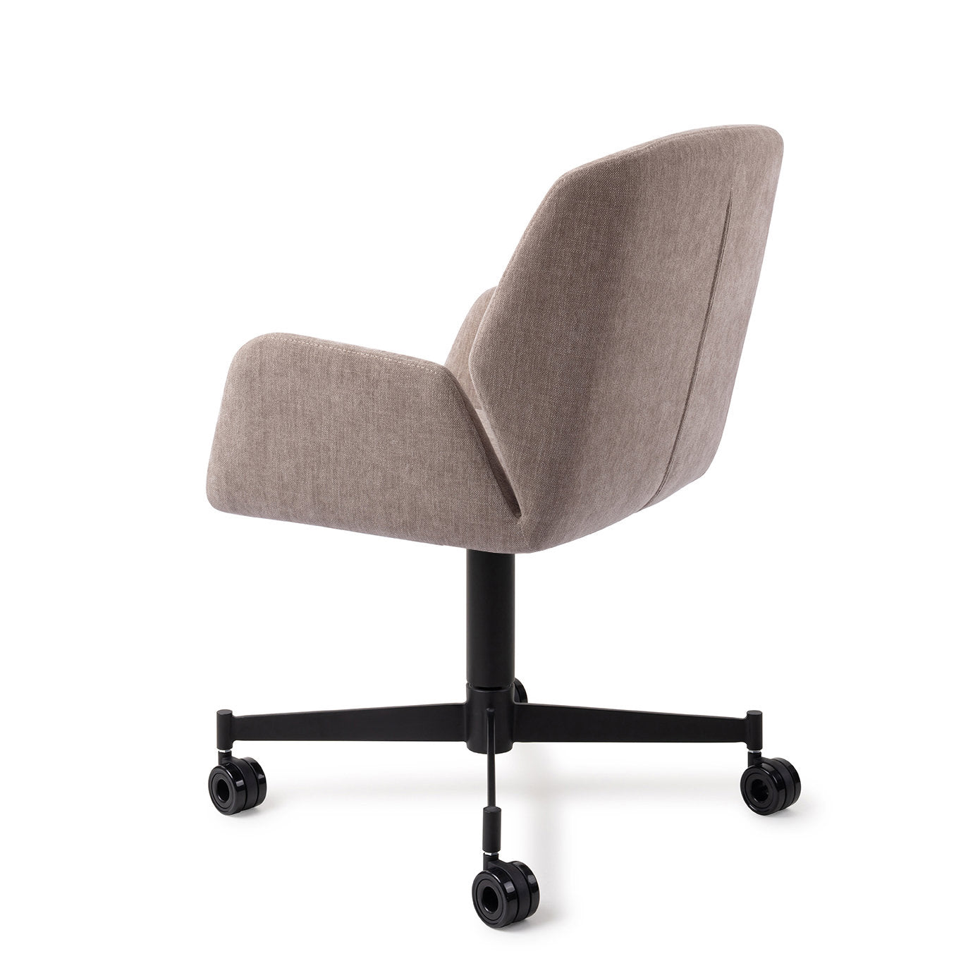 Jesper Home Myoko Greystones Eetkamerstoel - Caster Black - KwaliteitWonen.nl