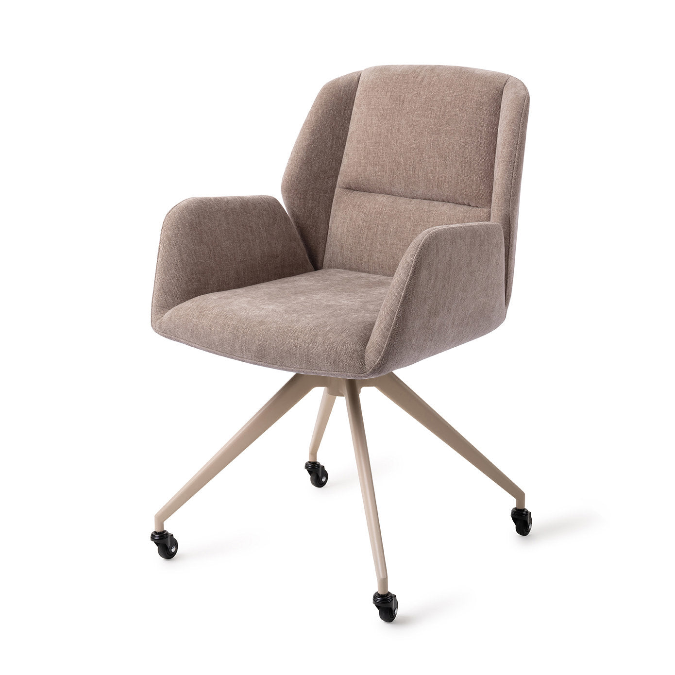 Jesper Home Myoko Greystones Eetkamerstoel - Glide Beige - KwaliteitWonen.nl