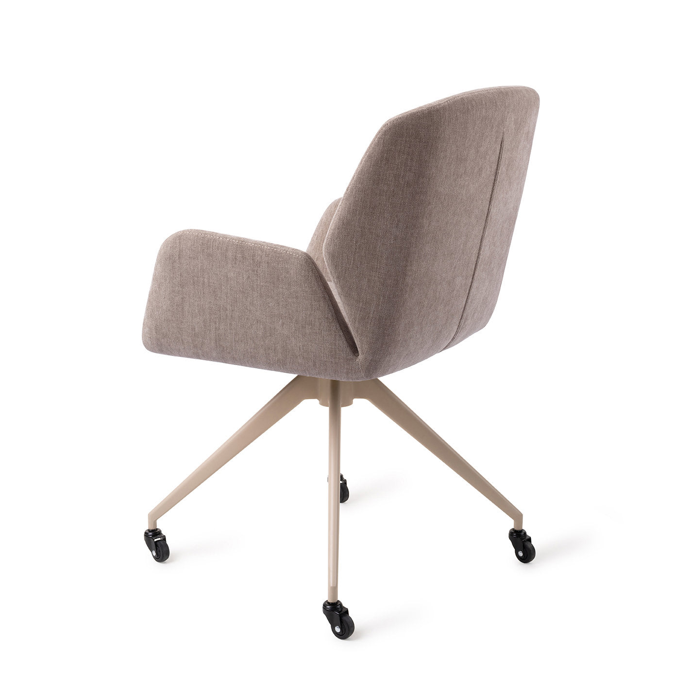 Jesper Home Myoko Greystones Eetkamerstoel - Glide Beige - KwaliteitWonen.nl