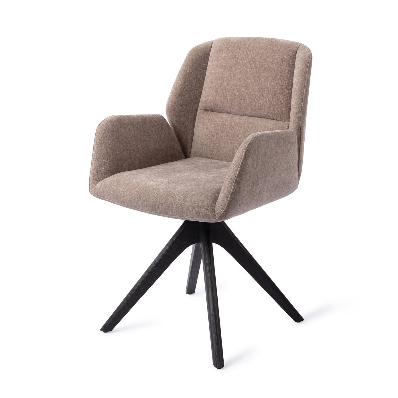 Jesper Home Myoko Greystones Eetkamerstoel - Revolve Oak Black - KwaliteitWonen.nl