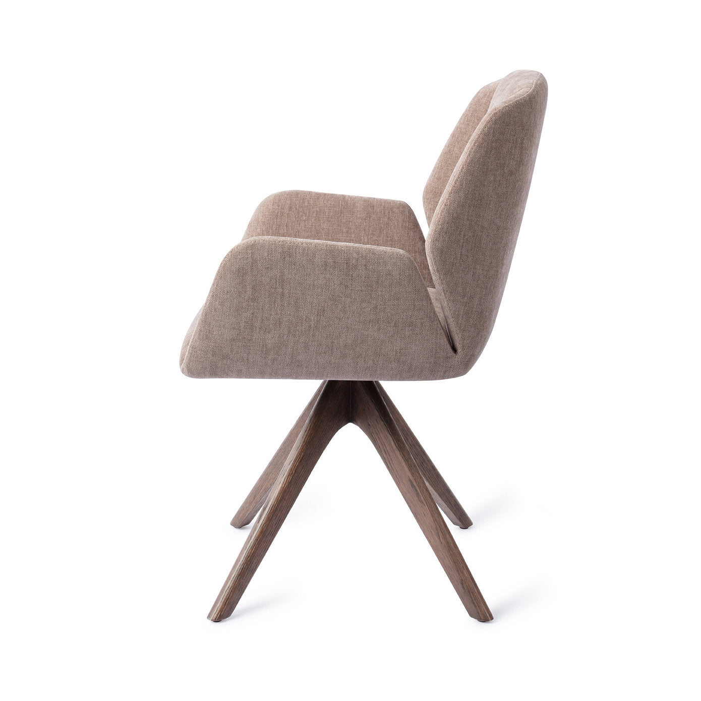 Jesper Home Myoko Greystones Eetkamerstoel - Revolve Oak Walnut - KwaliteitWonen.nl