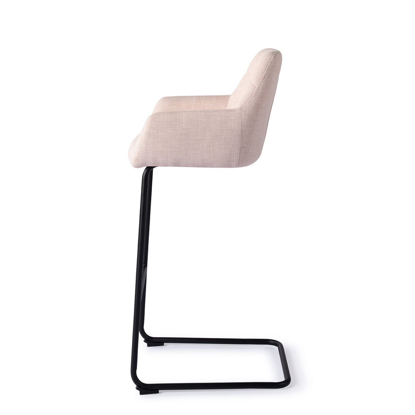 Jesper Home Noto Petal Pink Barkruk - Arch Black (H) - KwaliteitWonen.nl