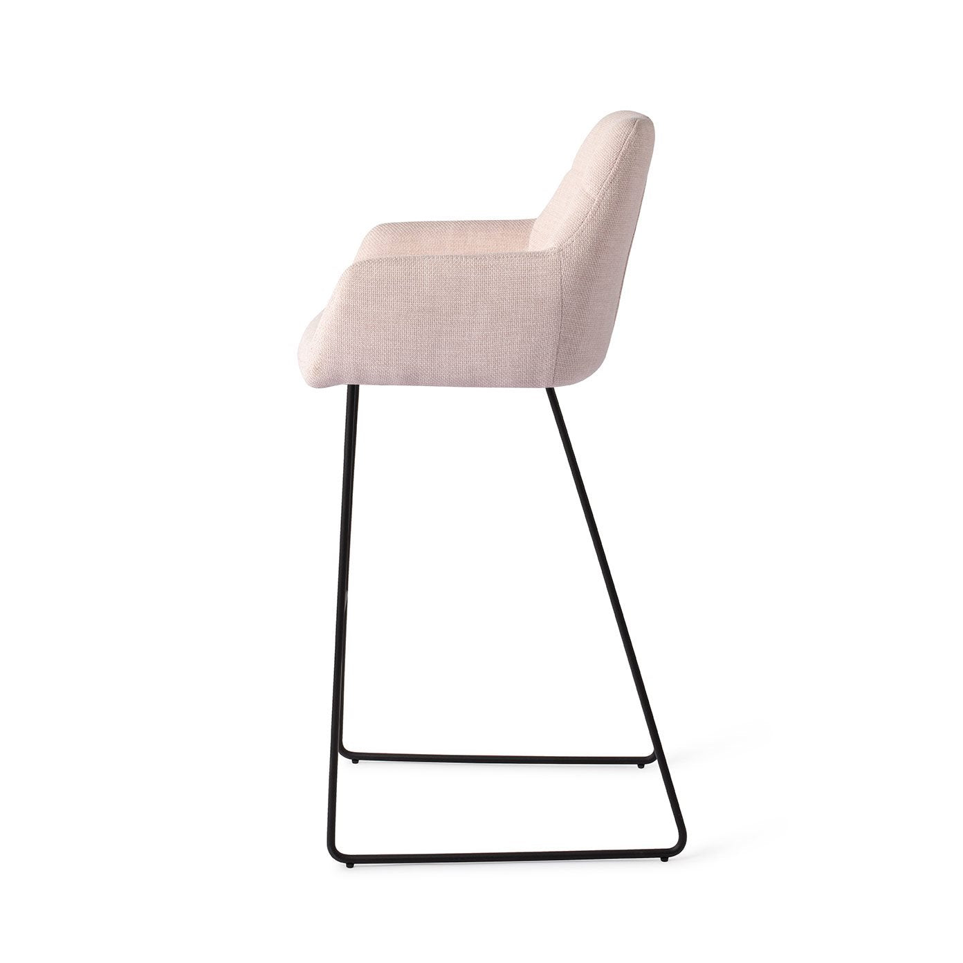 Jesper Home Noto Petal Pink Barkruk - Slide Black (H) - KwaliteitWonen.nl