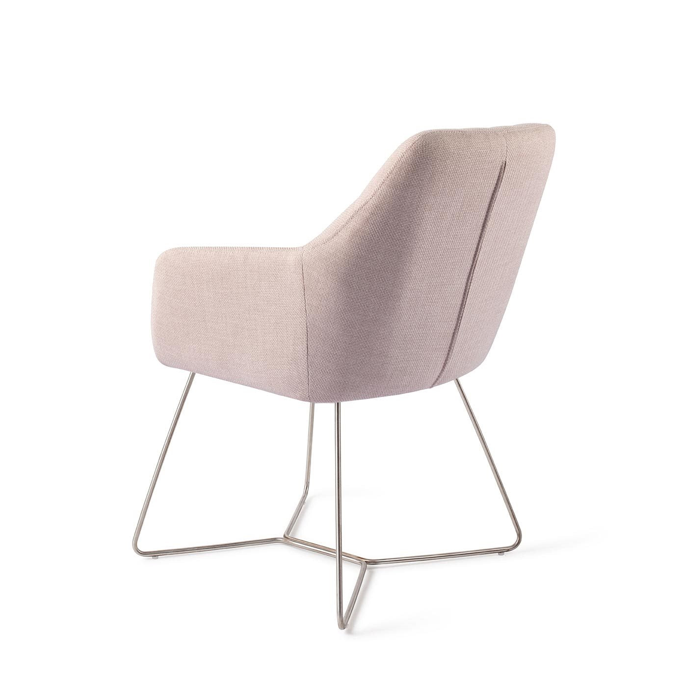 Jesper Home Noto Petal Pink Eetkamerstoel - Beehive Steel - KwaliteitWonen.nl
