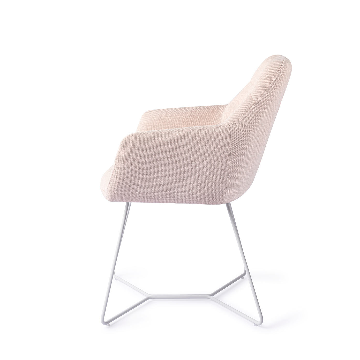 Jesper Home Noto Petal Pink Eetkamerstoel - Beehive White - KwaliteitWonen.nl