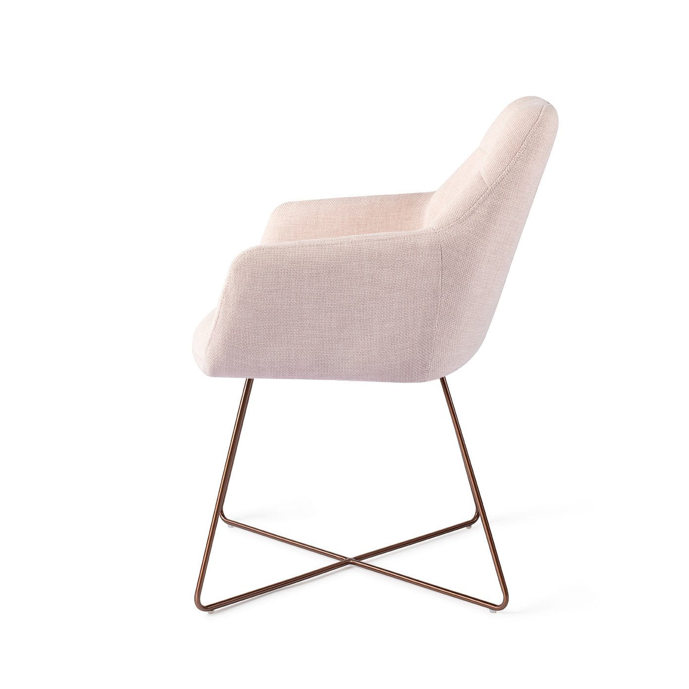 Jesper Home Noto Petal Pink Eetkamerstoel - Cross Rose - KwaliteitWonen.nl