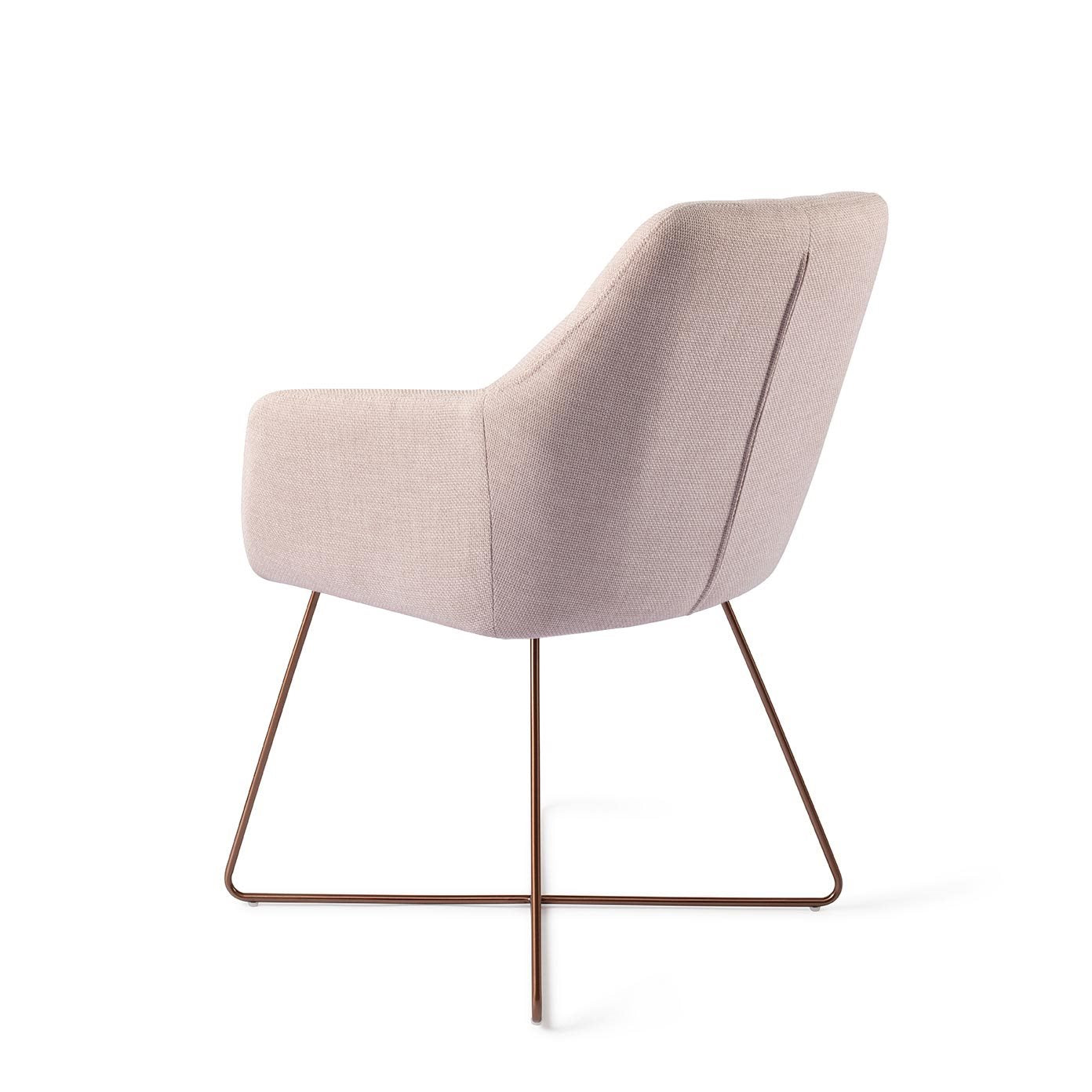Jesper Home Noto Petal Pink Eetkamerstoel - Cross Rose - KwaliteitWonen.nl