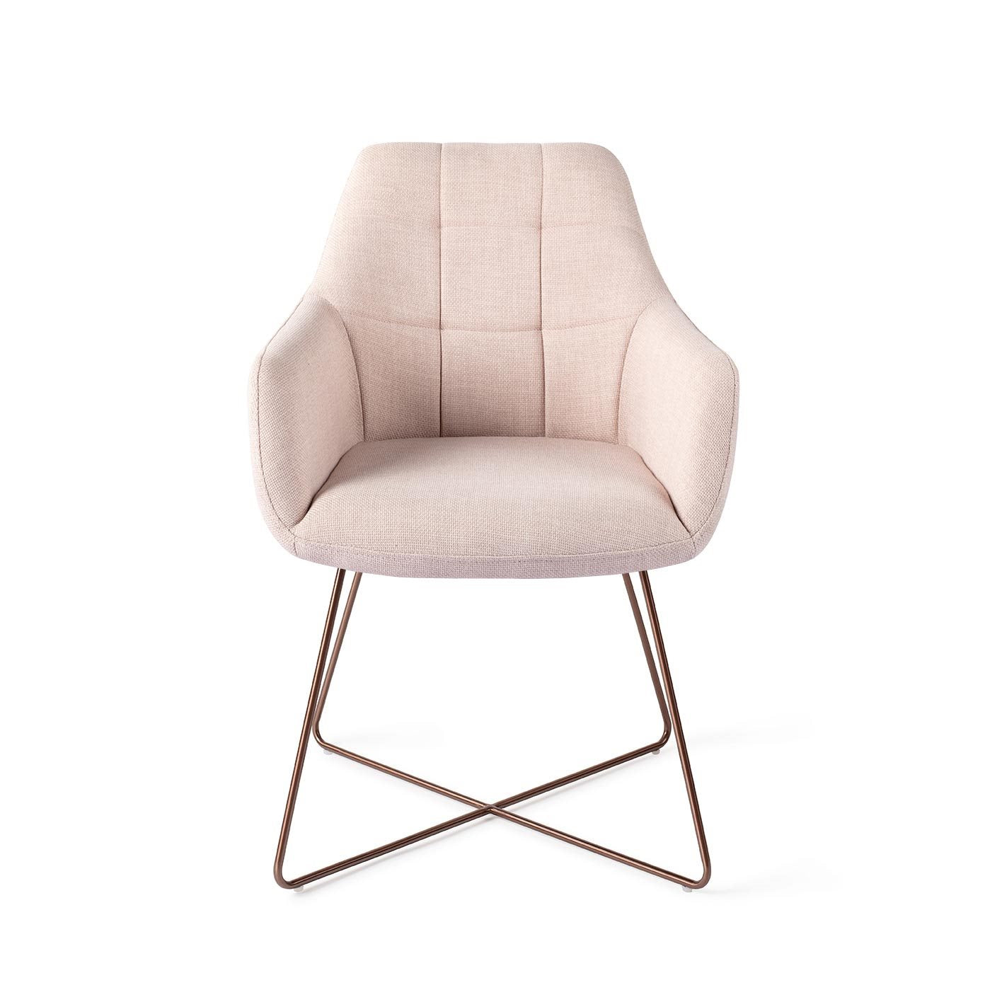 Jesper Home Noto Petal Pink Eetkamerstoel - Cross Rose - KwaliteitWonen.nl