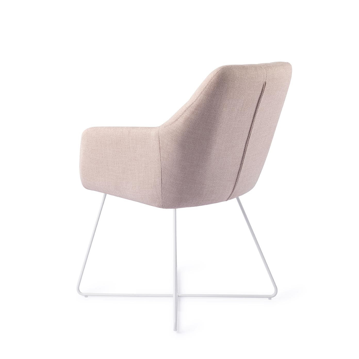Jesper Home Noto Petal Pink Eetkamerstoel - Cross White - KwaliteitWonen.nl