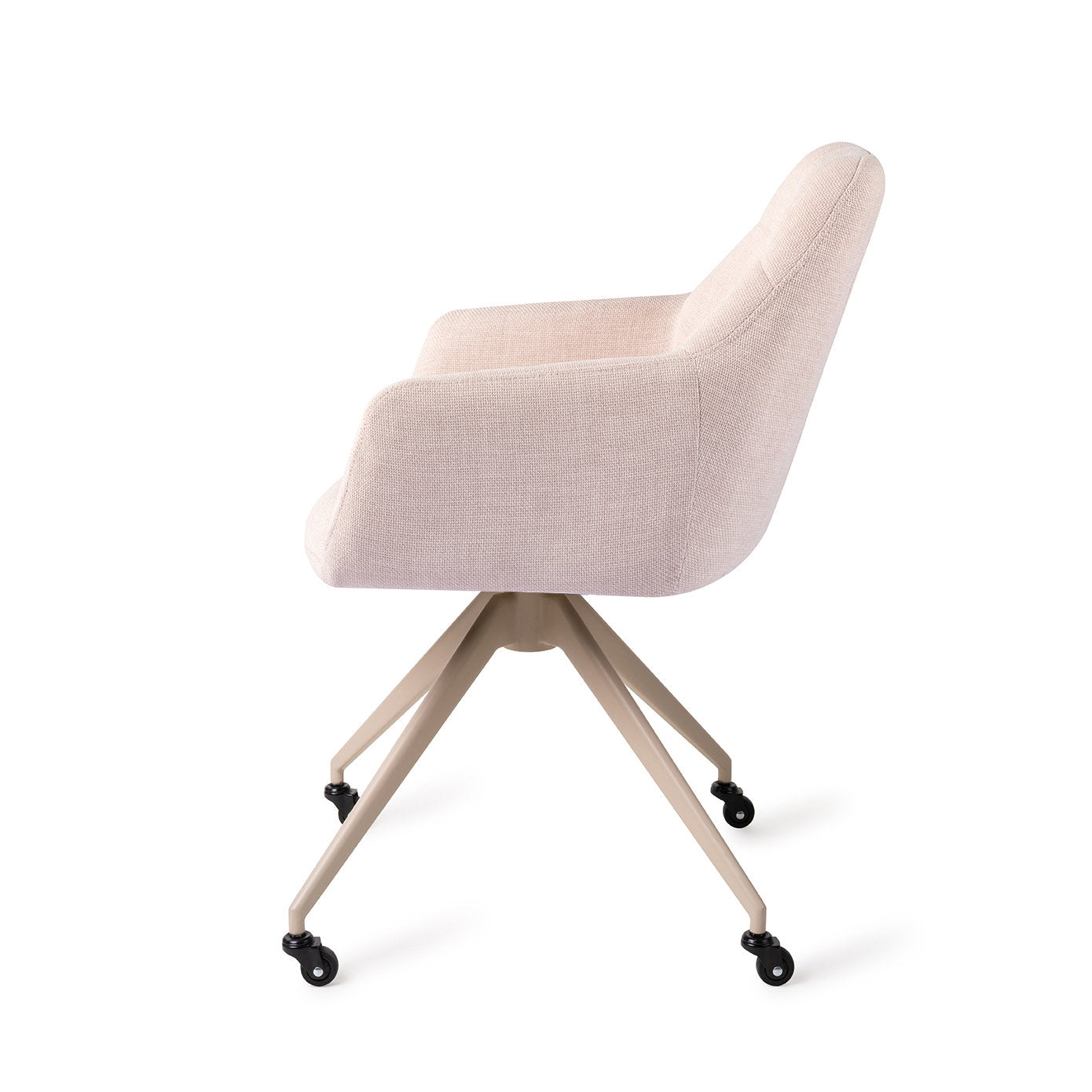Jesper Home Noto Petal Pink Eetkamerstoel - Glide Beige - KwaliteitWonen.nl