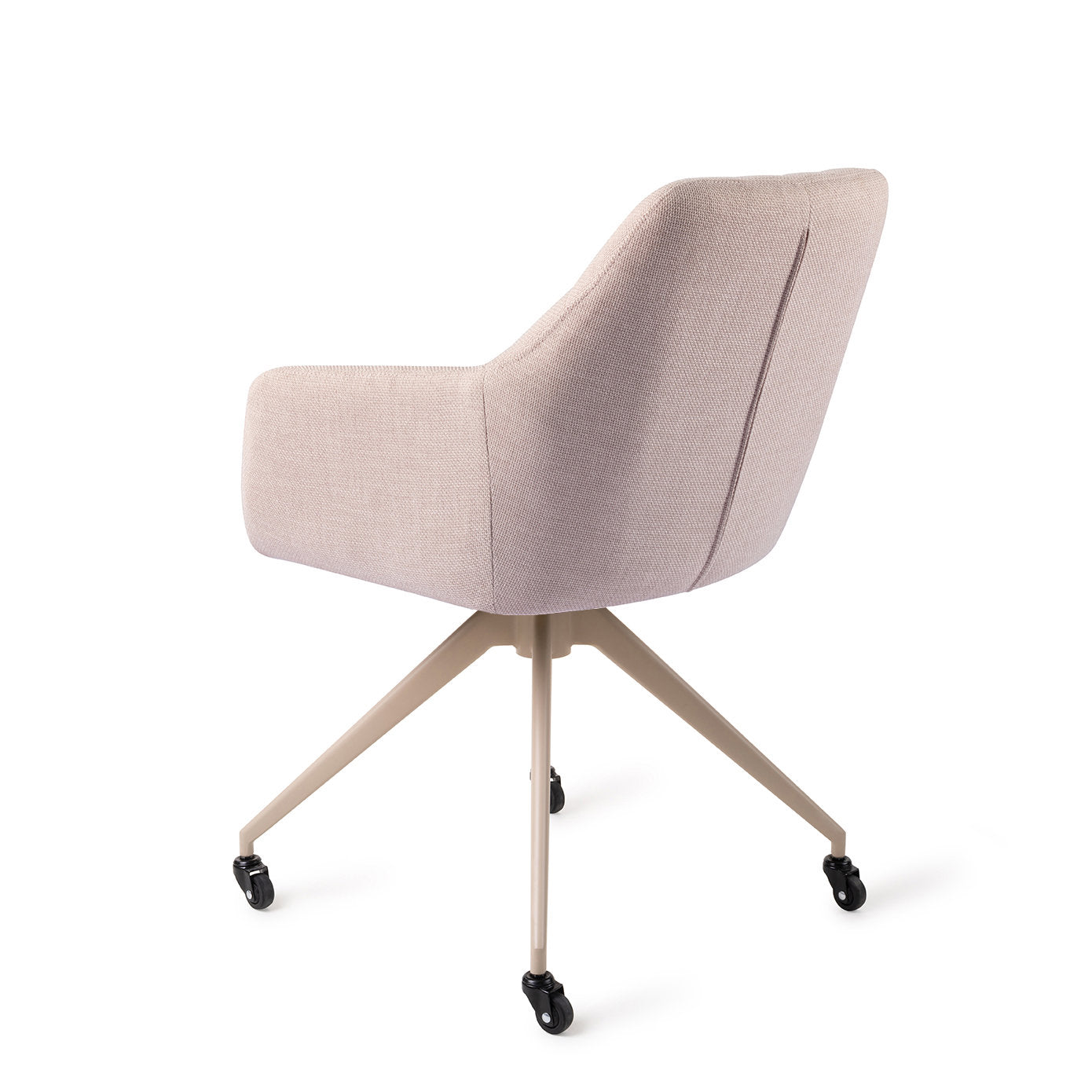 Jesper Home Noto Petal Pink Eetkamerstoel - Glide Beige - KwaliteitWonen.nl